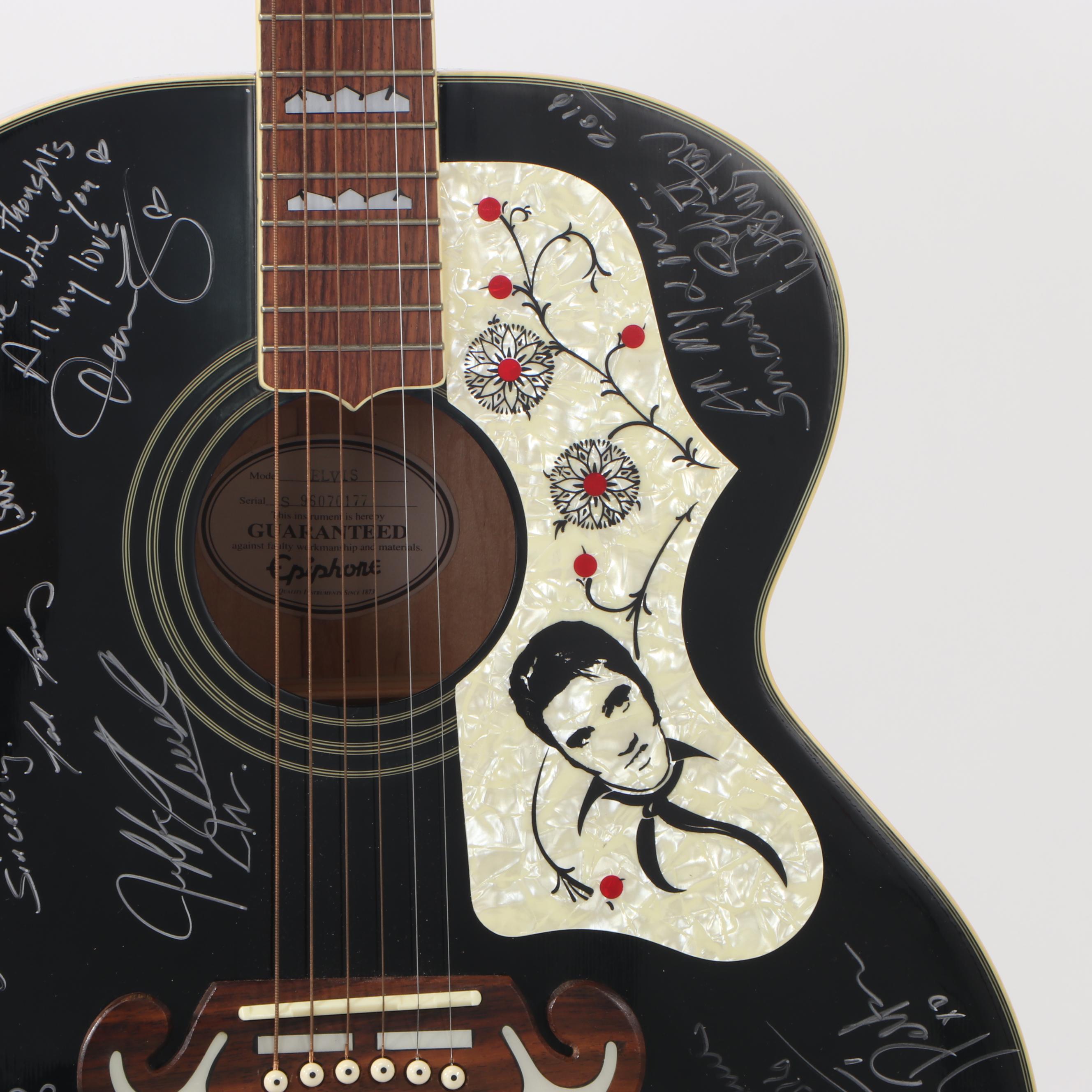 Epiphone Elvis Presley Limited Signed (Famous Impersonators) Guitar