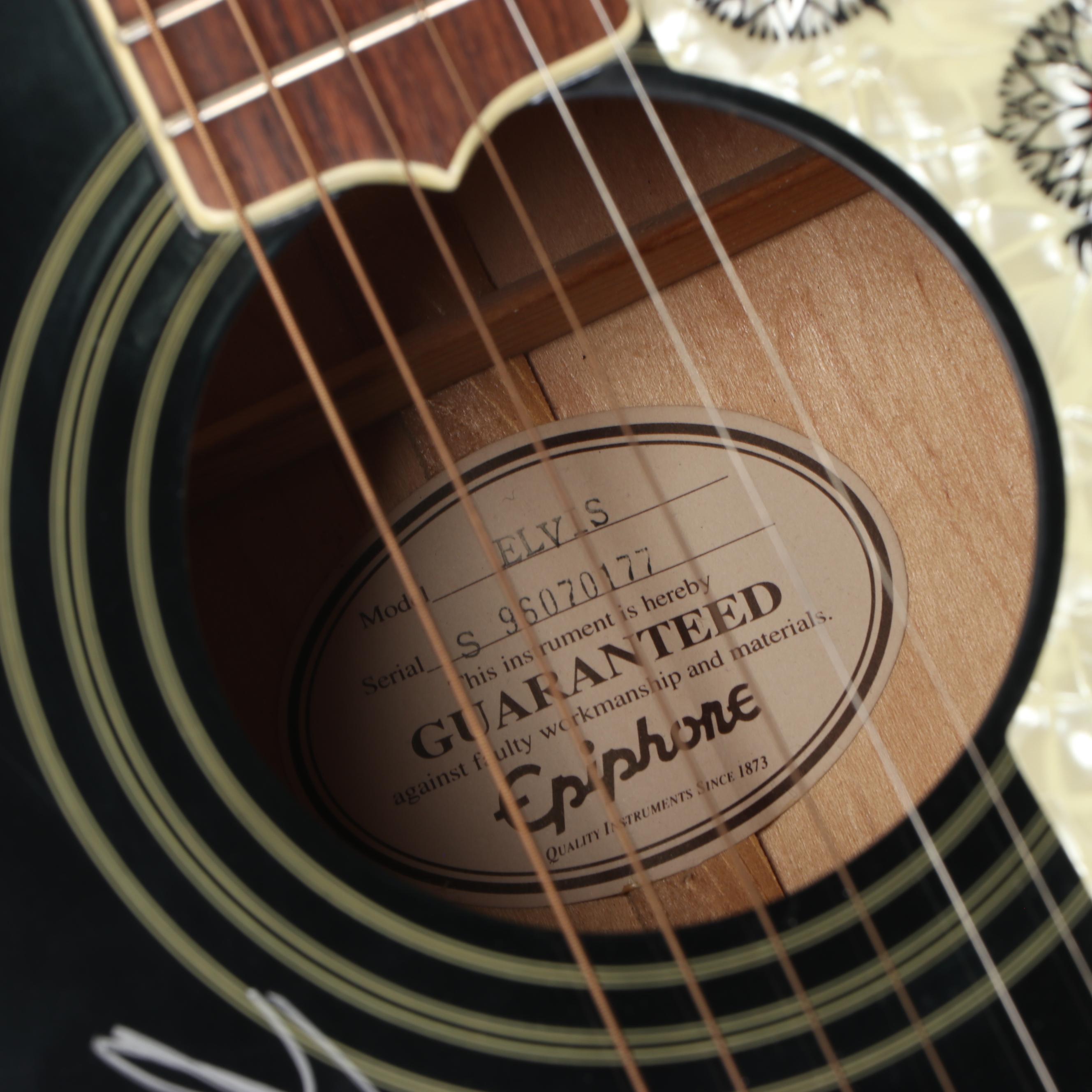 Epiphone Elvis Presley Limited Signed (Famous Impersonators) Guitar