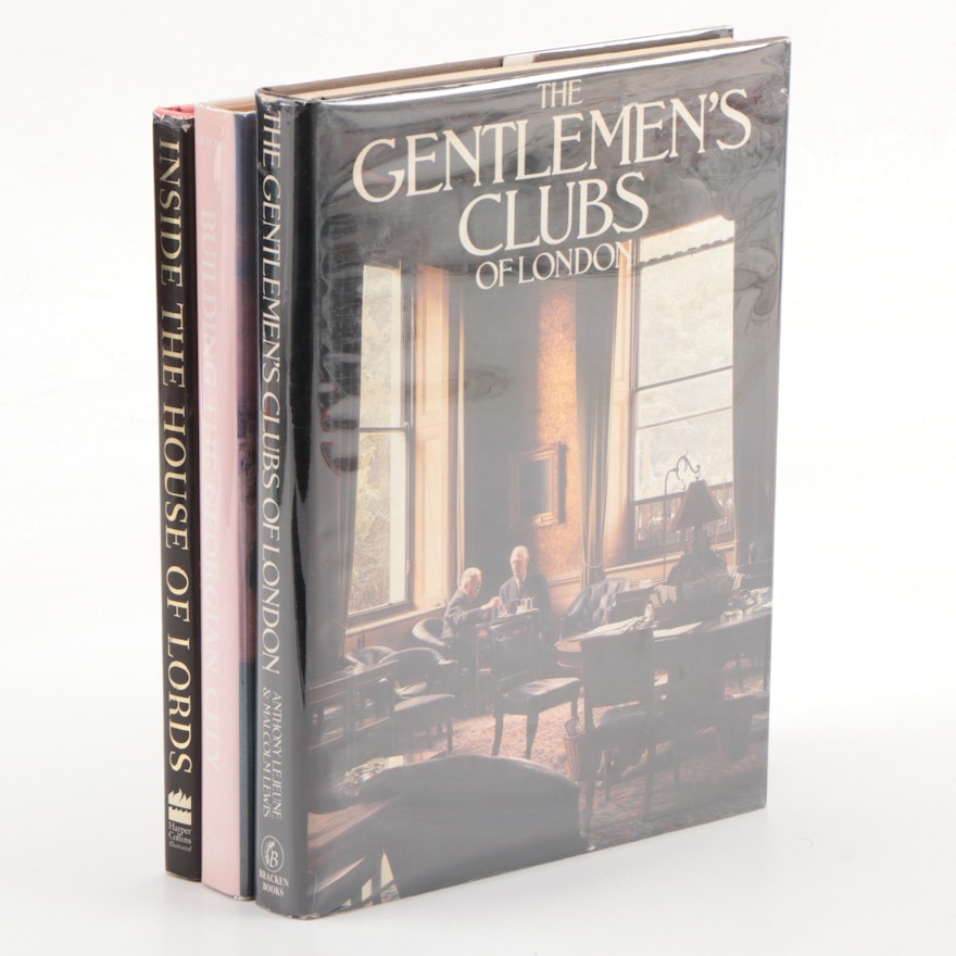 Nonfiction Books Including "The Gentlemen's Clubs of London" by Anthony Lejeune