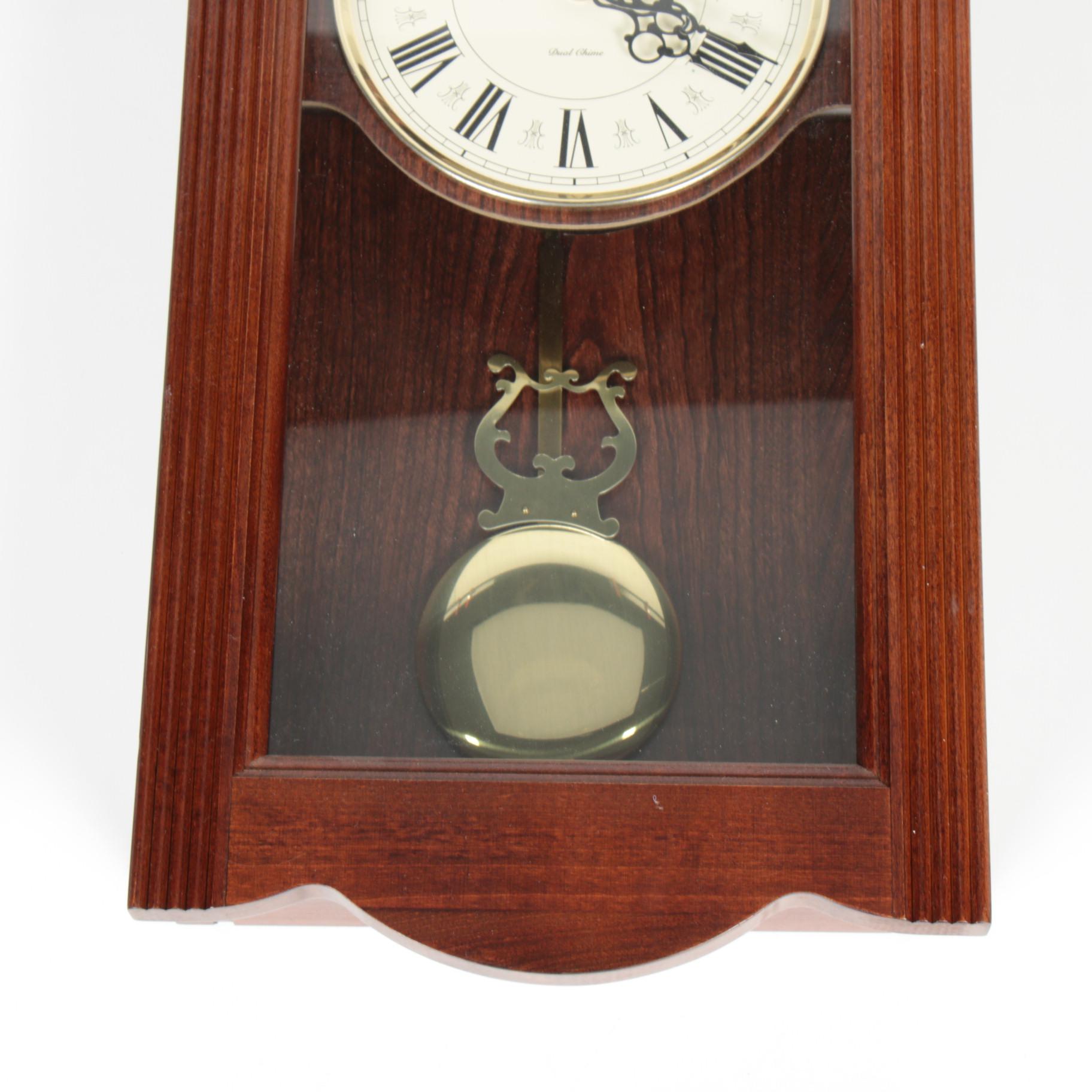Howard Miller Eastmont Clock in Windsor Cherry, Contemporary