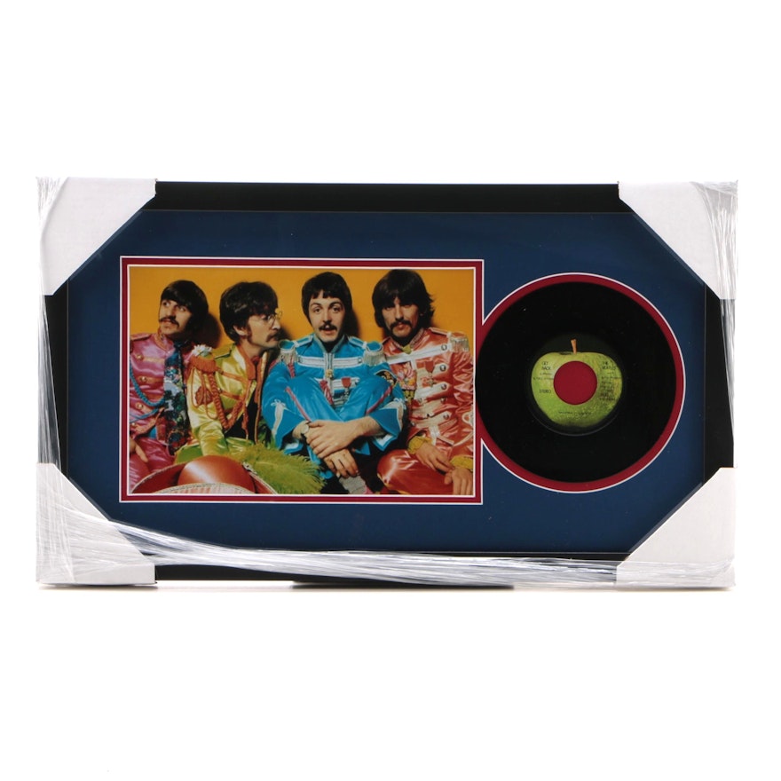 The Beatles "Get Back" 45 RPN Record Photo Print Display, CEI