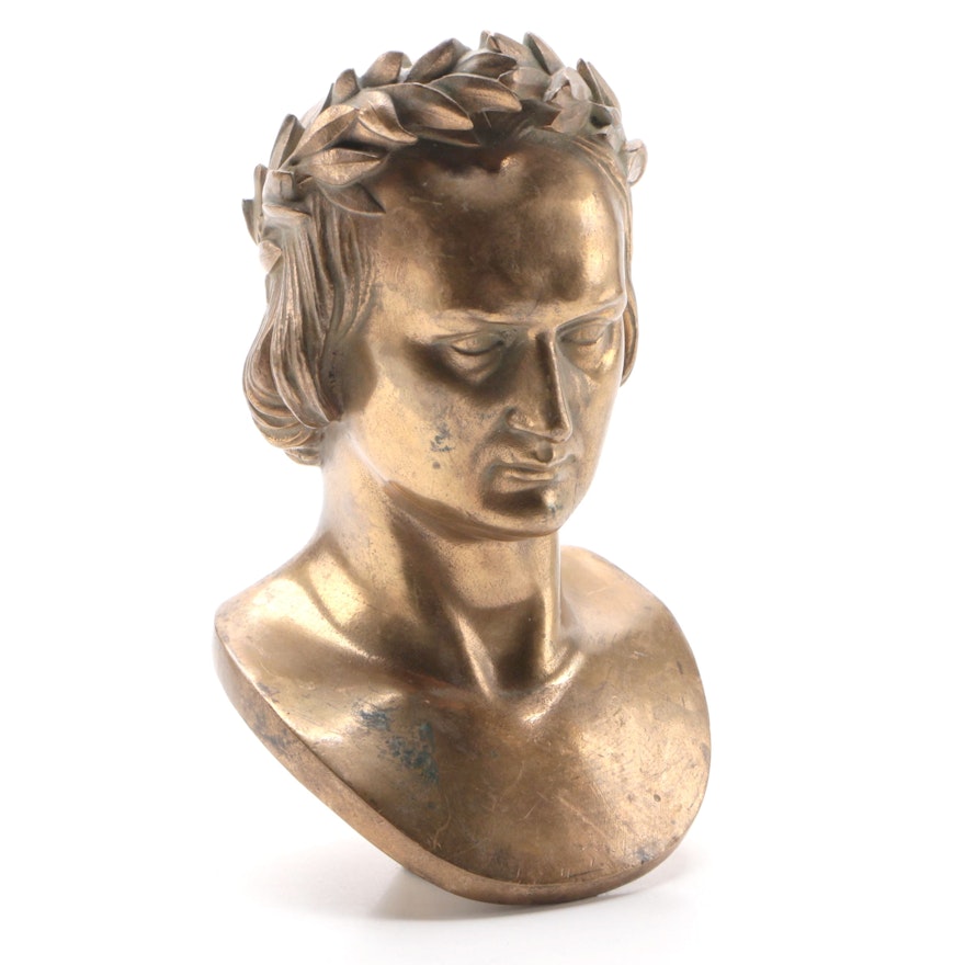 Ferdinand Barbedienne Bronze Caesar Bust, Late 19th Century