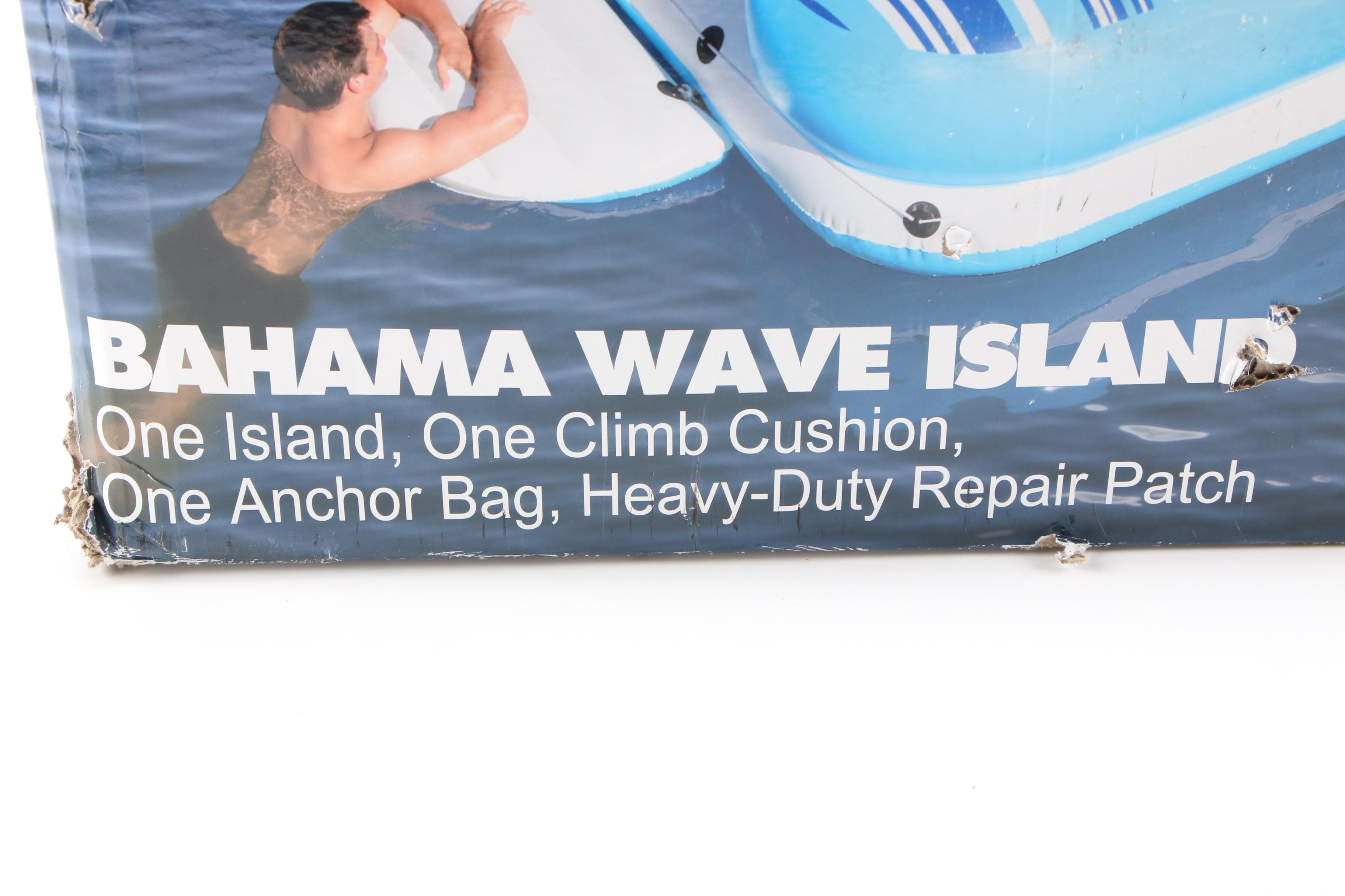 H2O Go! "Bahama Wave Island" Inflatable Pool Float in Original Packaging