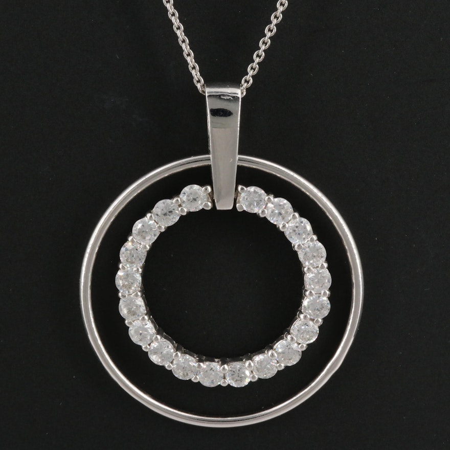 Sterling Silver Concentric Circle Pendant
