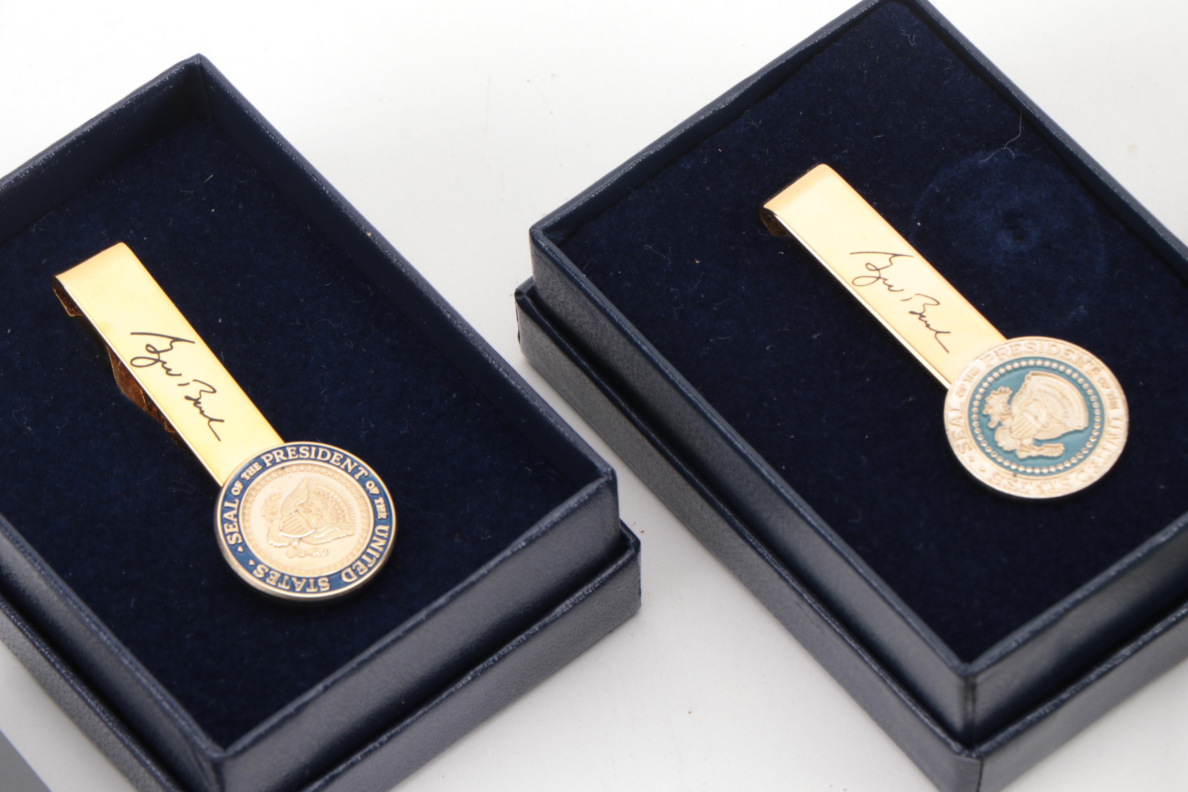 U.S. Presidential and Military Medals, Pins, Tie Bars, Cufflinks, and More