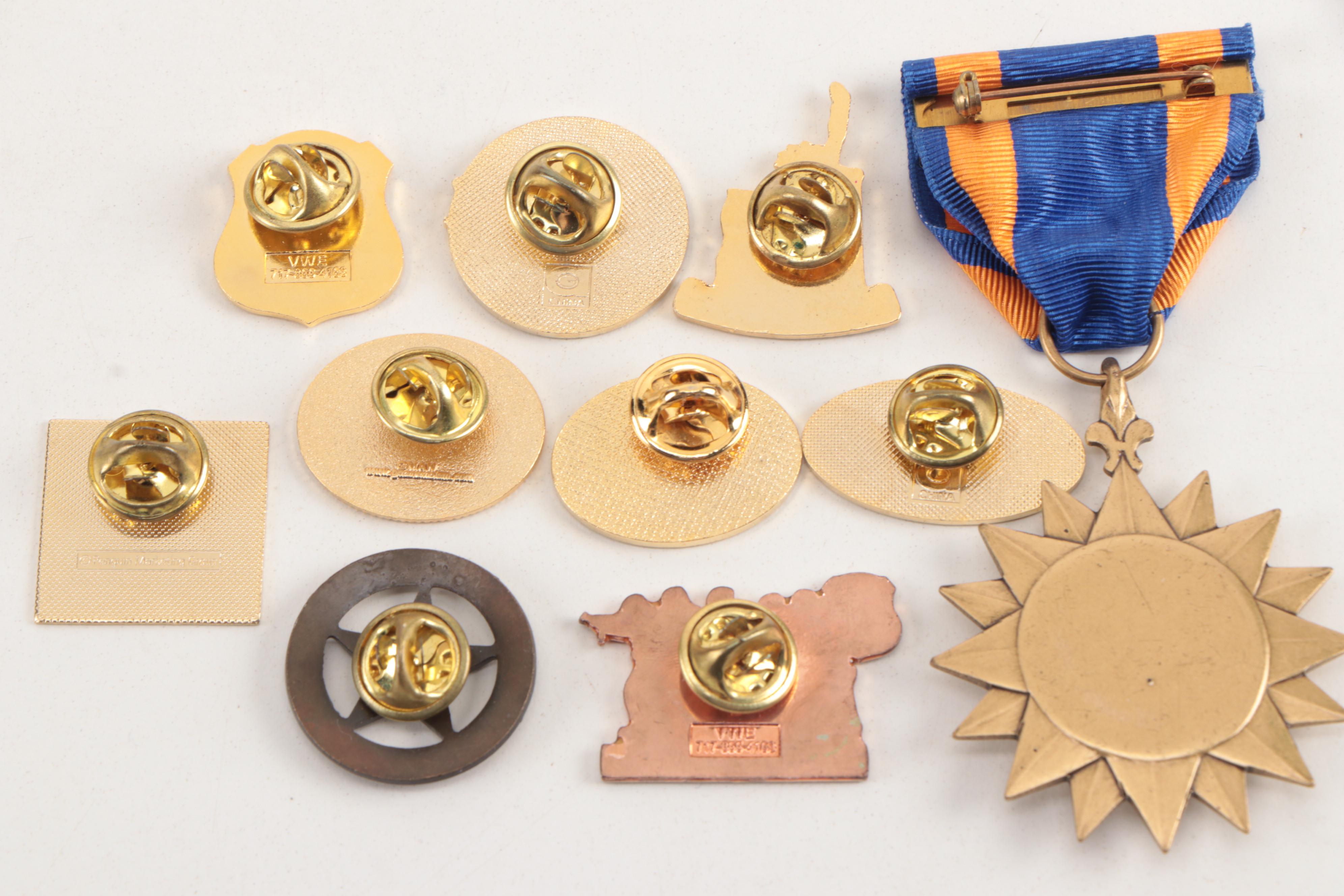 U.S. Presidential and Military Medals, Pins, Tie Bars, Cufflinks, and More