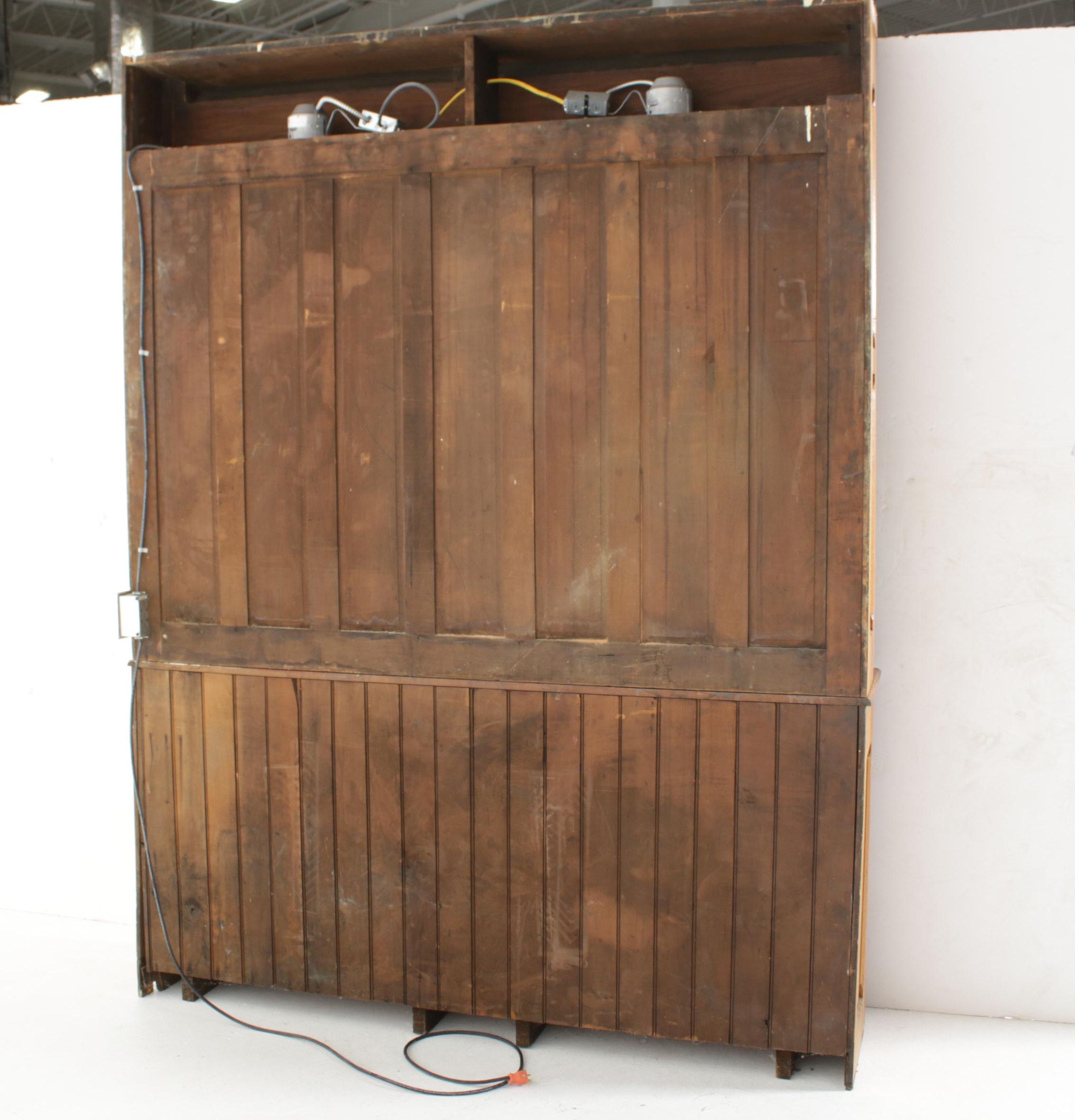 Late Victorian Oak Store Display Cabinet, Late 19th/Early 20th Century