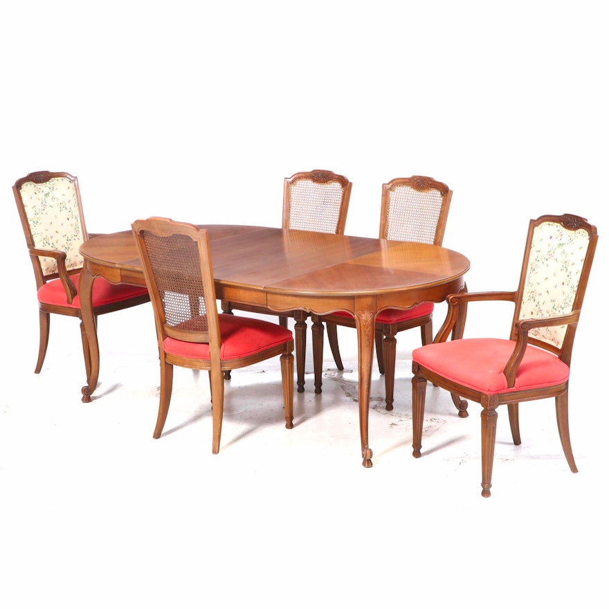 Kindel "Belvedere" Cherry French Provincial Dining Table and Chairs