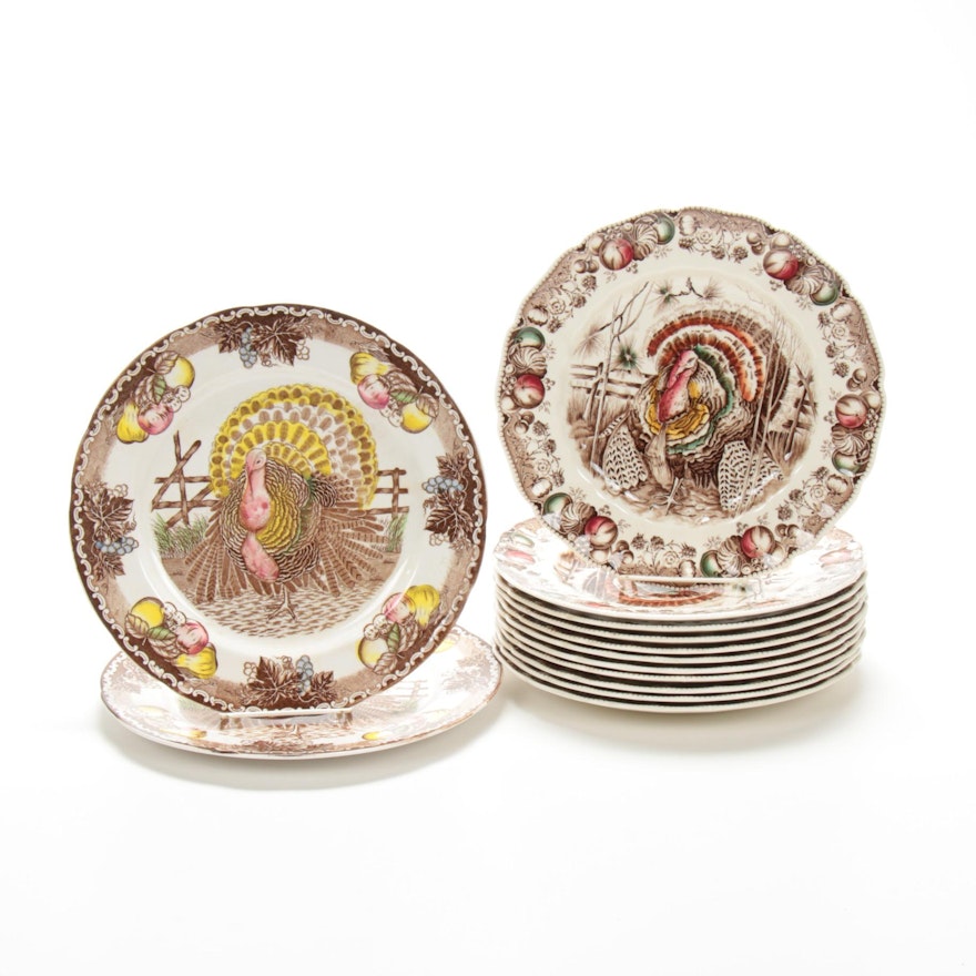 Johnson Brothers "His Majesty" and "King Tom" Ceramic Plates