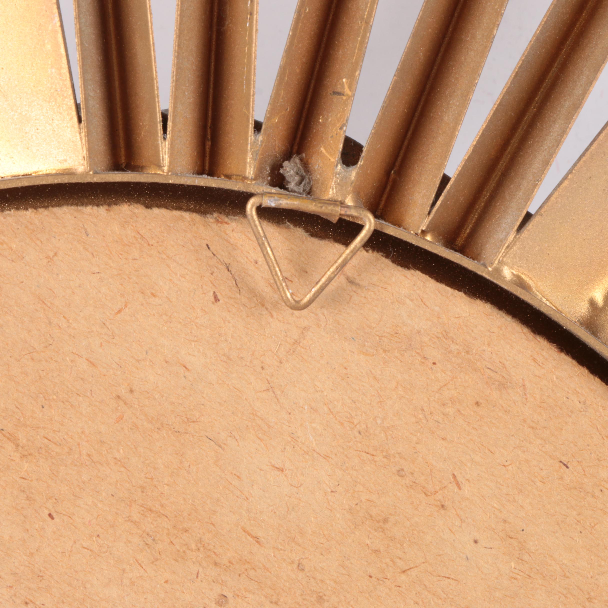 Chaty Vallauris Sunburst Fish Eye Wall Mirror, Mid to Late 20th Century