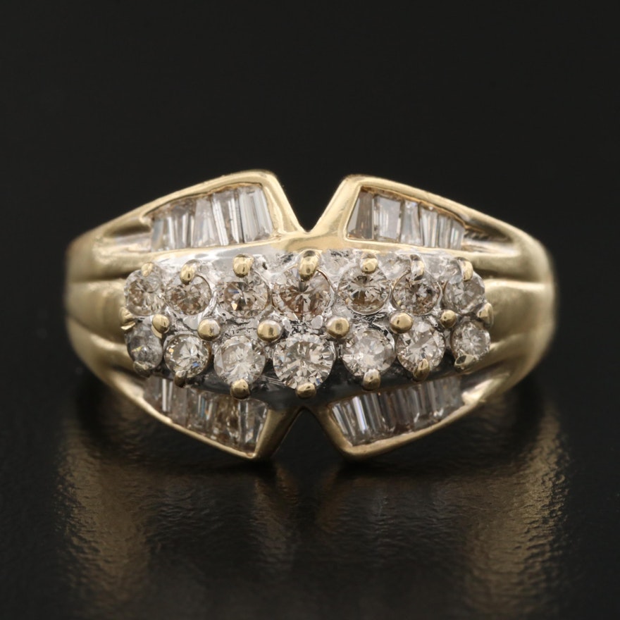 14K 1.15 CTW Brown Diamond Ring