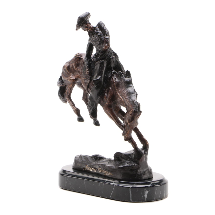 Bronze Sculpture After Frederic Remington "The Outlaw"