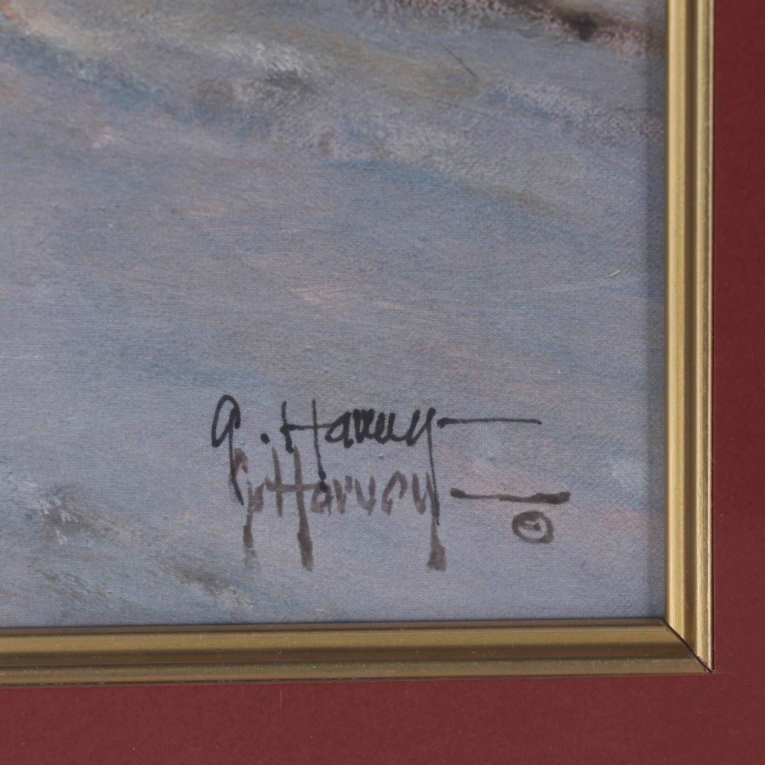 Gerald Harvey Offset Lithograph "The Cathedral of St. Basil - Red Square"