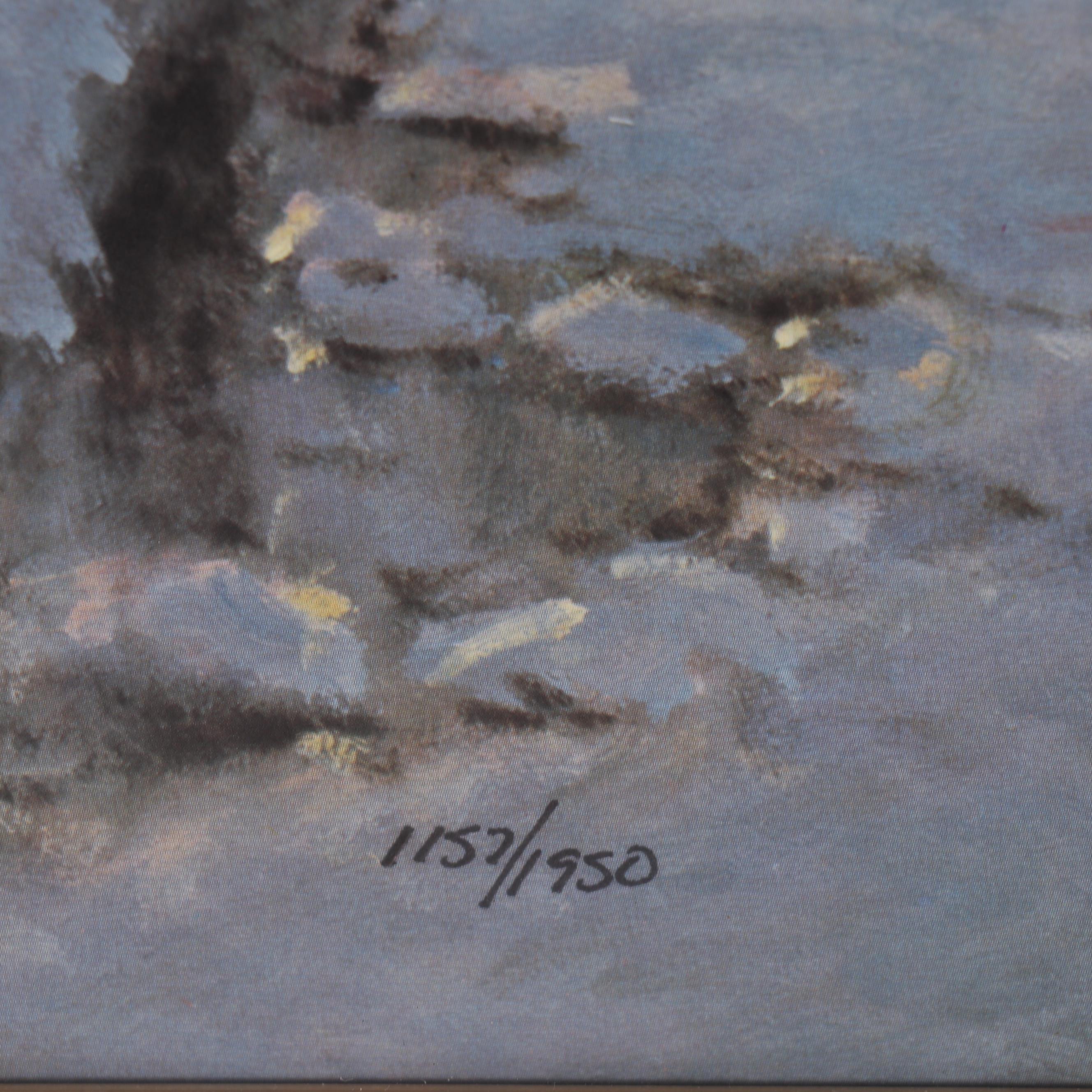 Gerald Harvey Offset Lithograph "The Cathedral of St. Basil - Red Square"