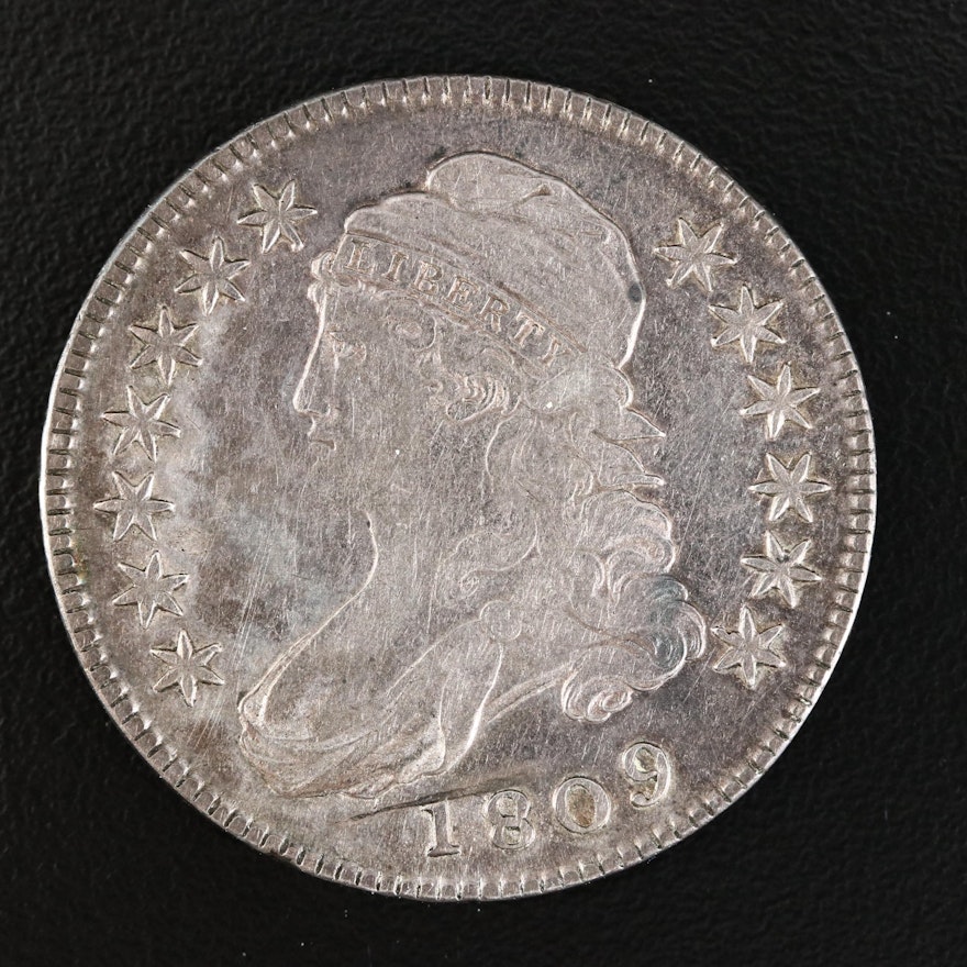 1809 Capped Bust Silver Half Dollar