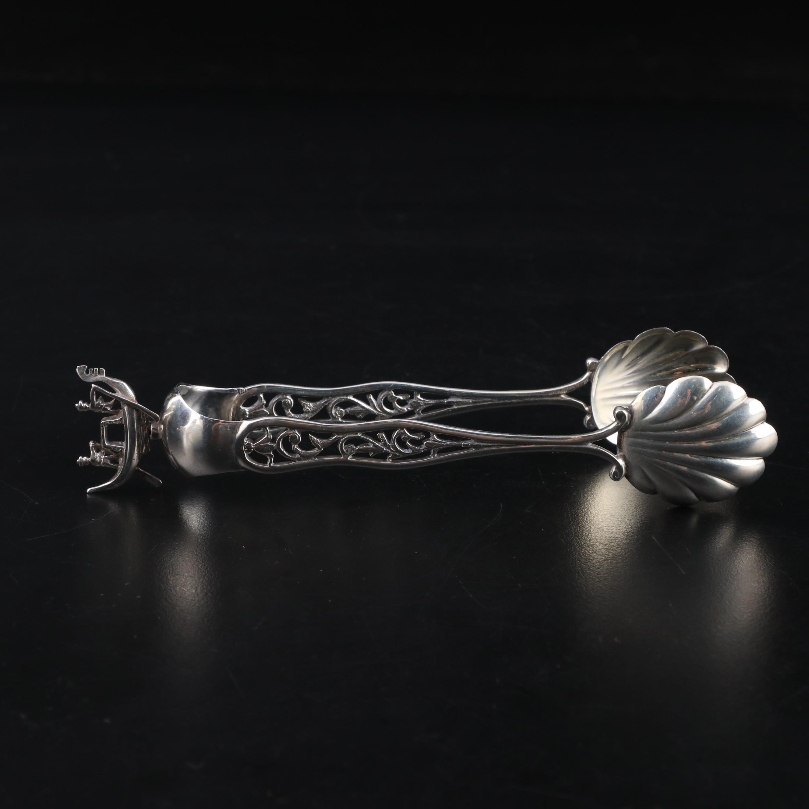 18th Century John Robertson I Sterling and Other Sugar Tongs