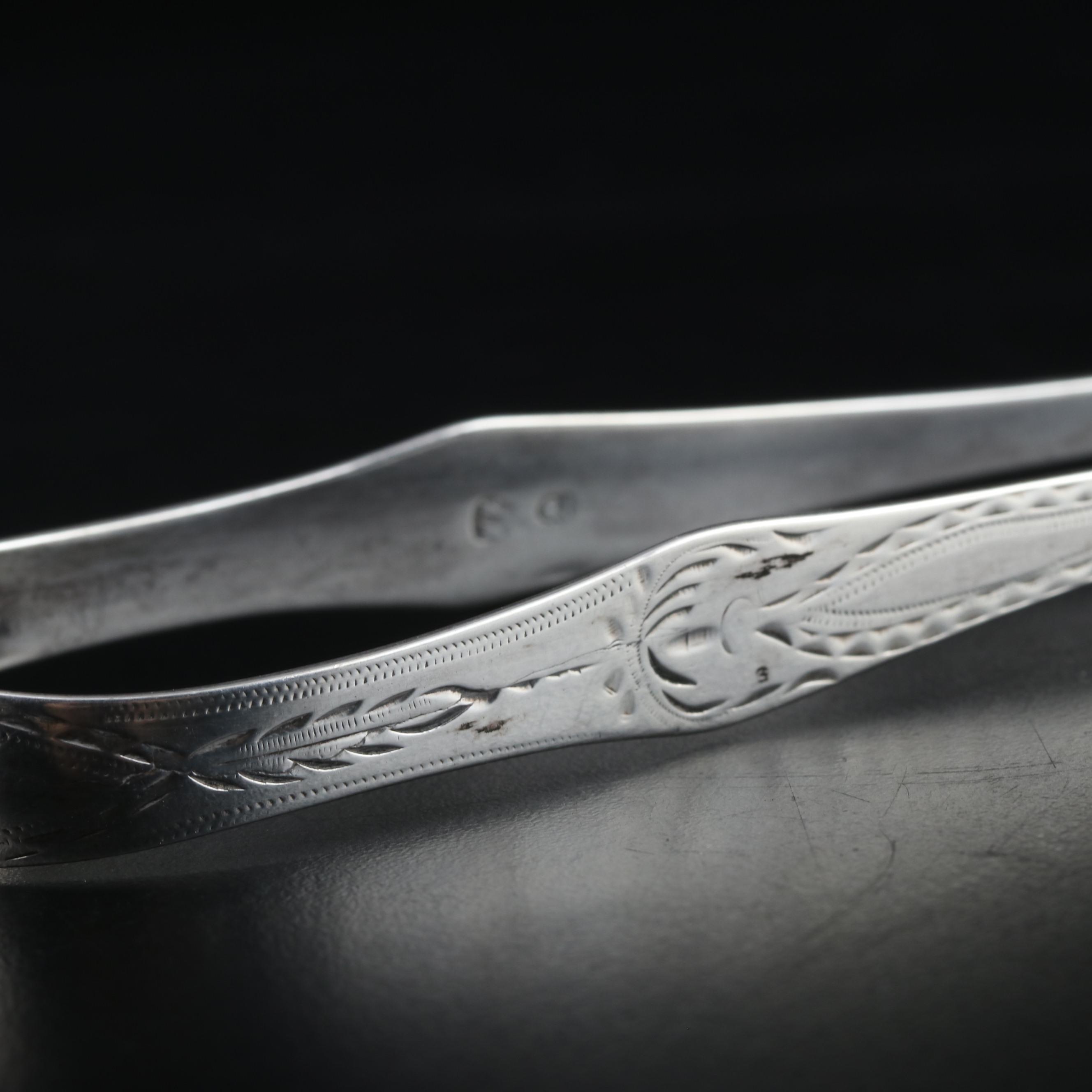 18th Century John Robertson I Sterling and Other Sugar Tongs