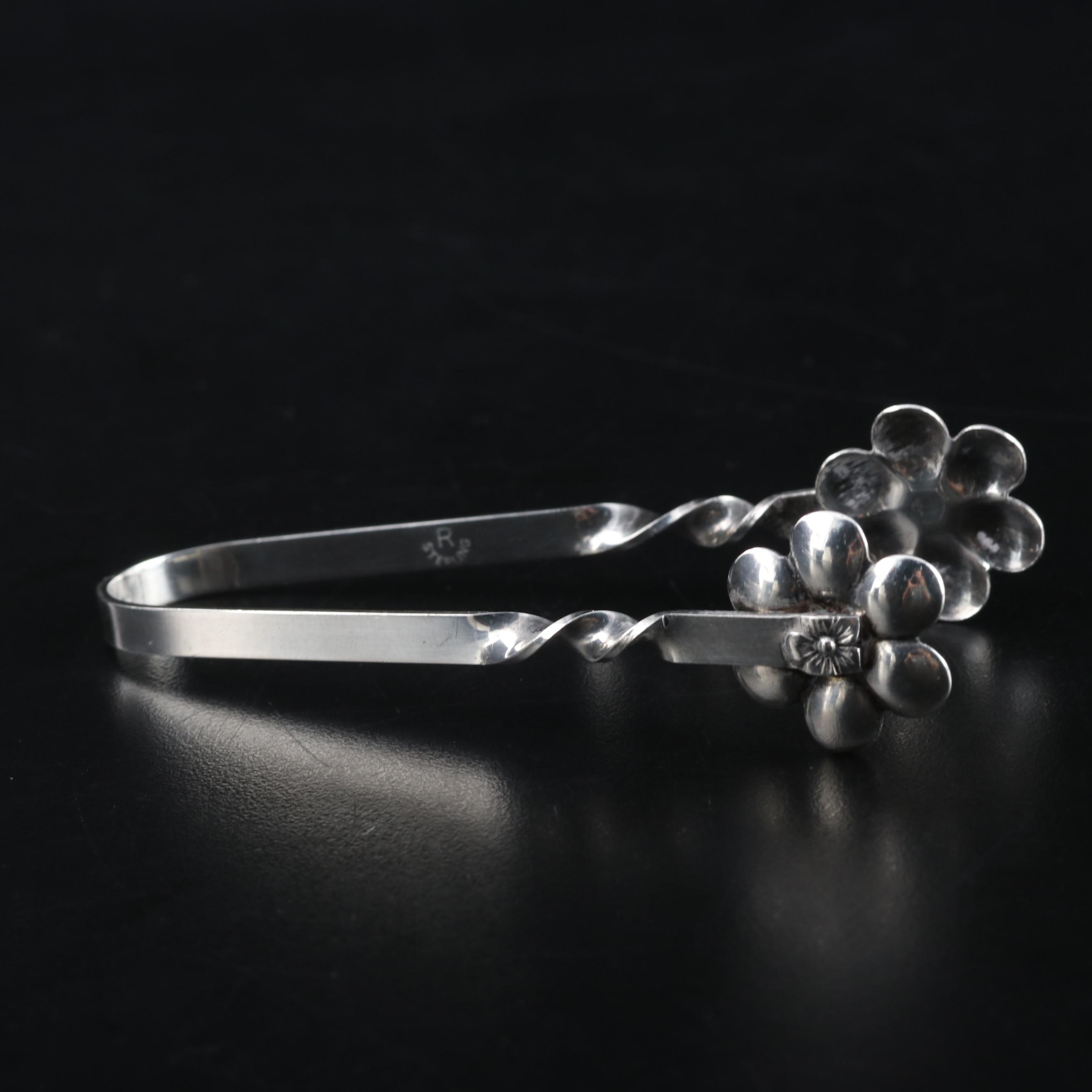 18th Century John Robertson I Sterling and Other Sugar Tongs