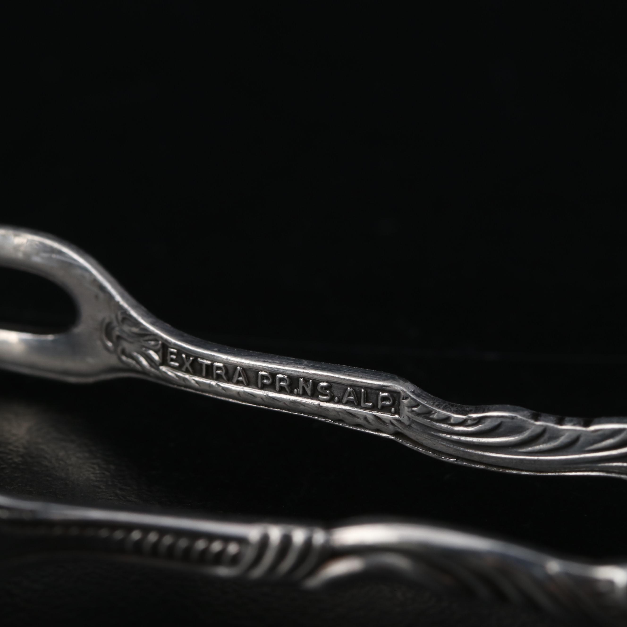 18th Century John Robertson I Sterling and Other Sugar Tongs
