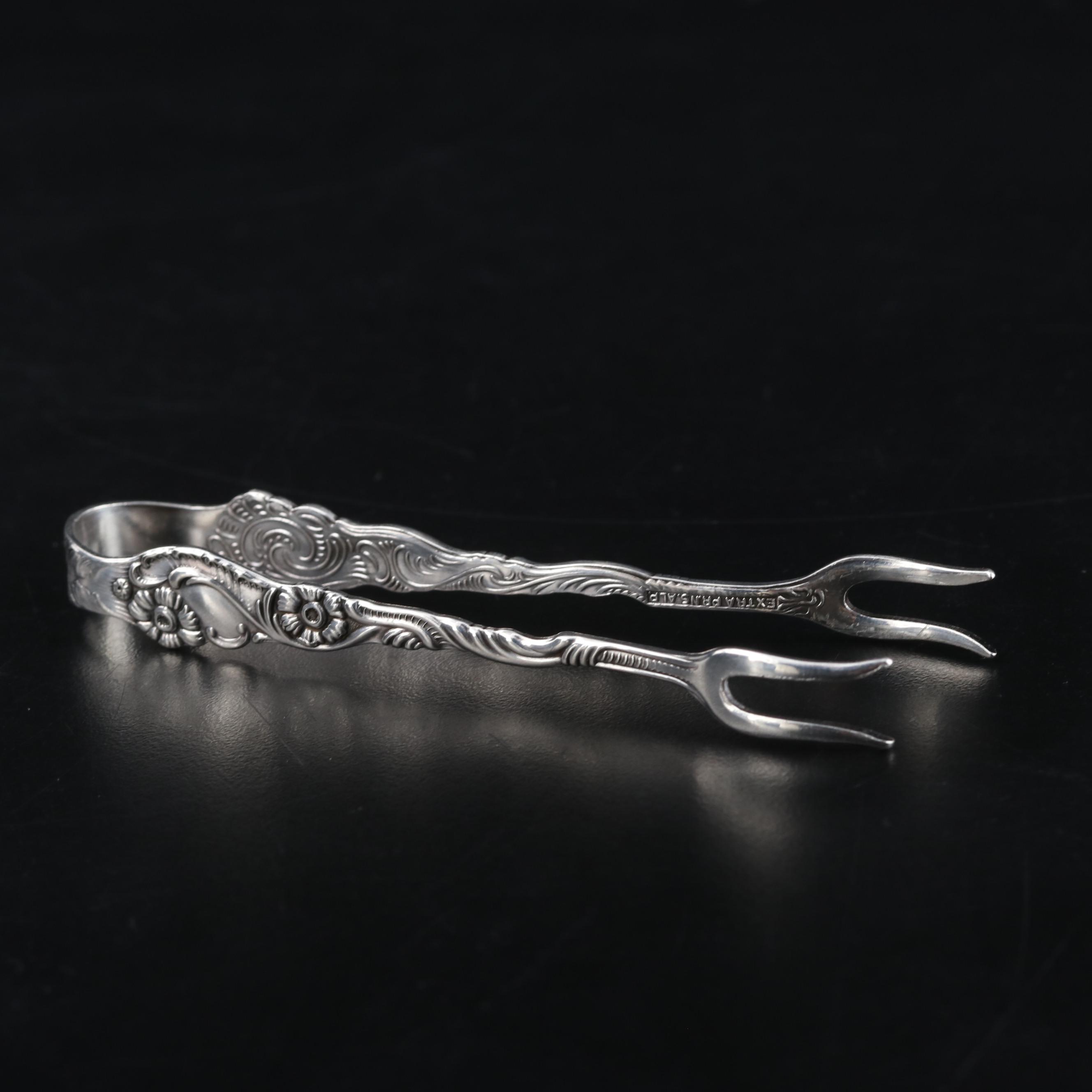 18th Century John Robertson I Sterling and Other Sugar Tongs