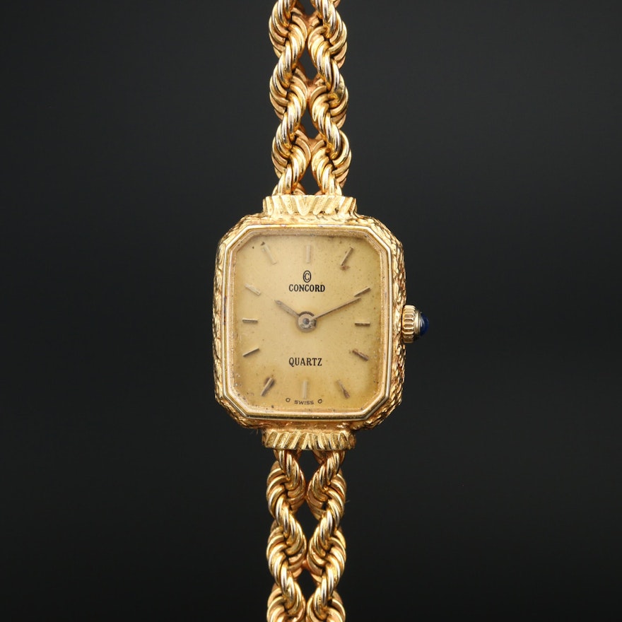 14K Concord Quartz Wristwatch