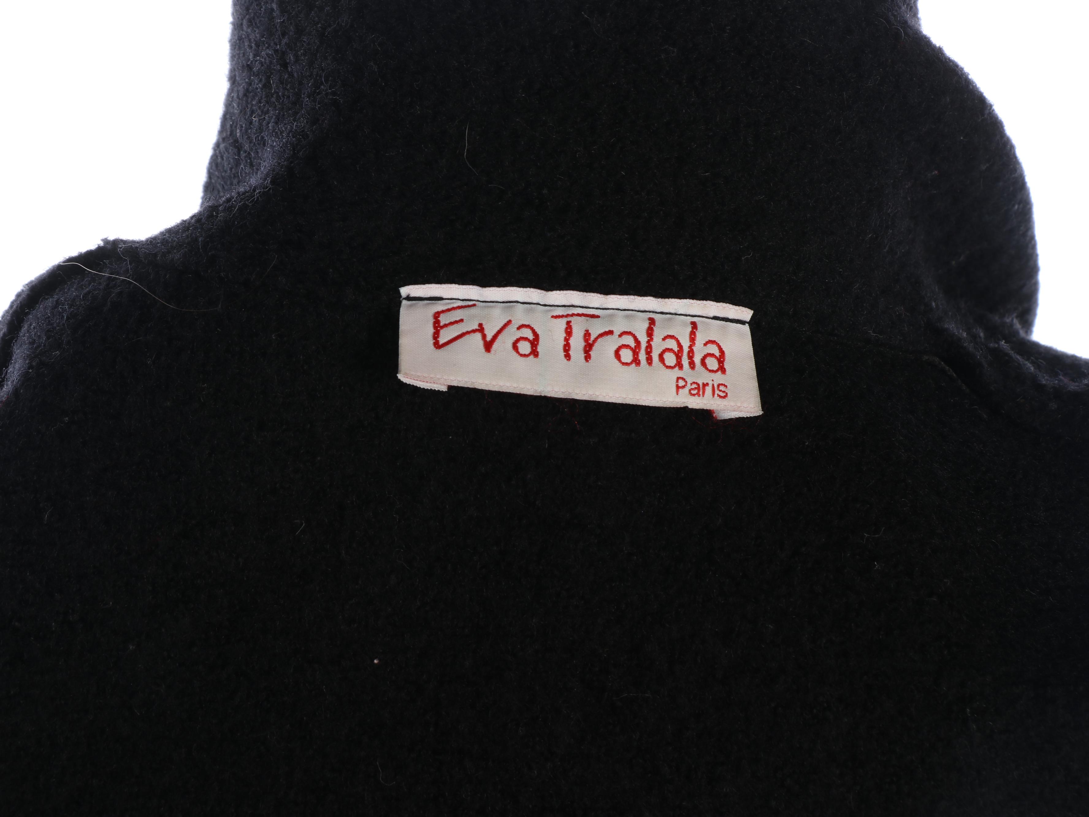 Phard Jeans and Eva Tralala Paris Black Microfiber and Wool Button-Front Coats