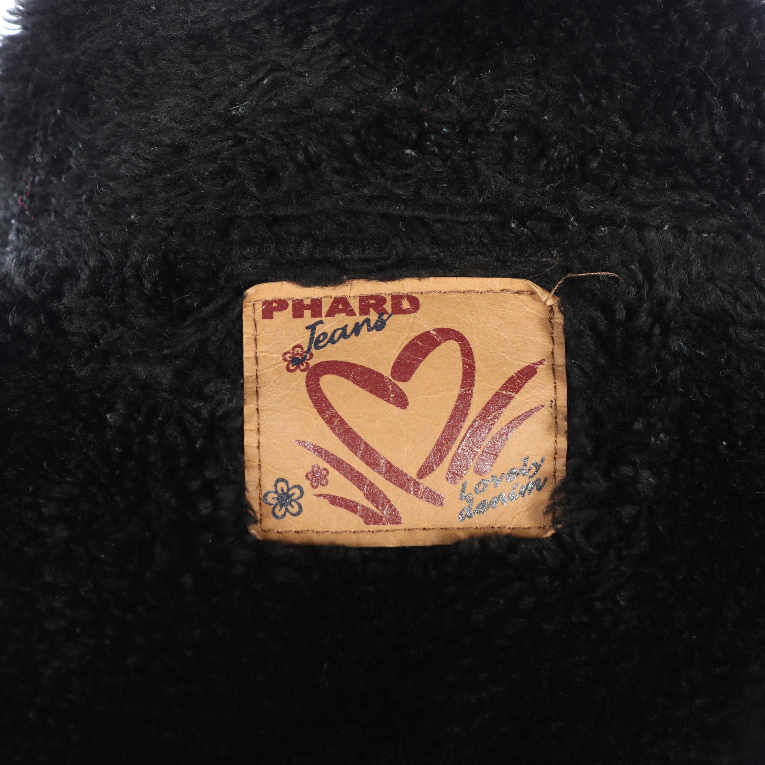 Phard Jeans and Eva Tralala Paris Black Microfiber and Wool Button-Front Coats