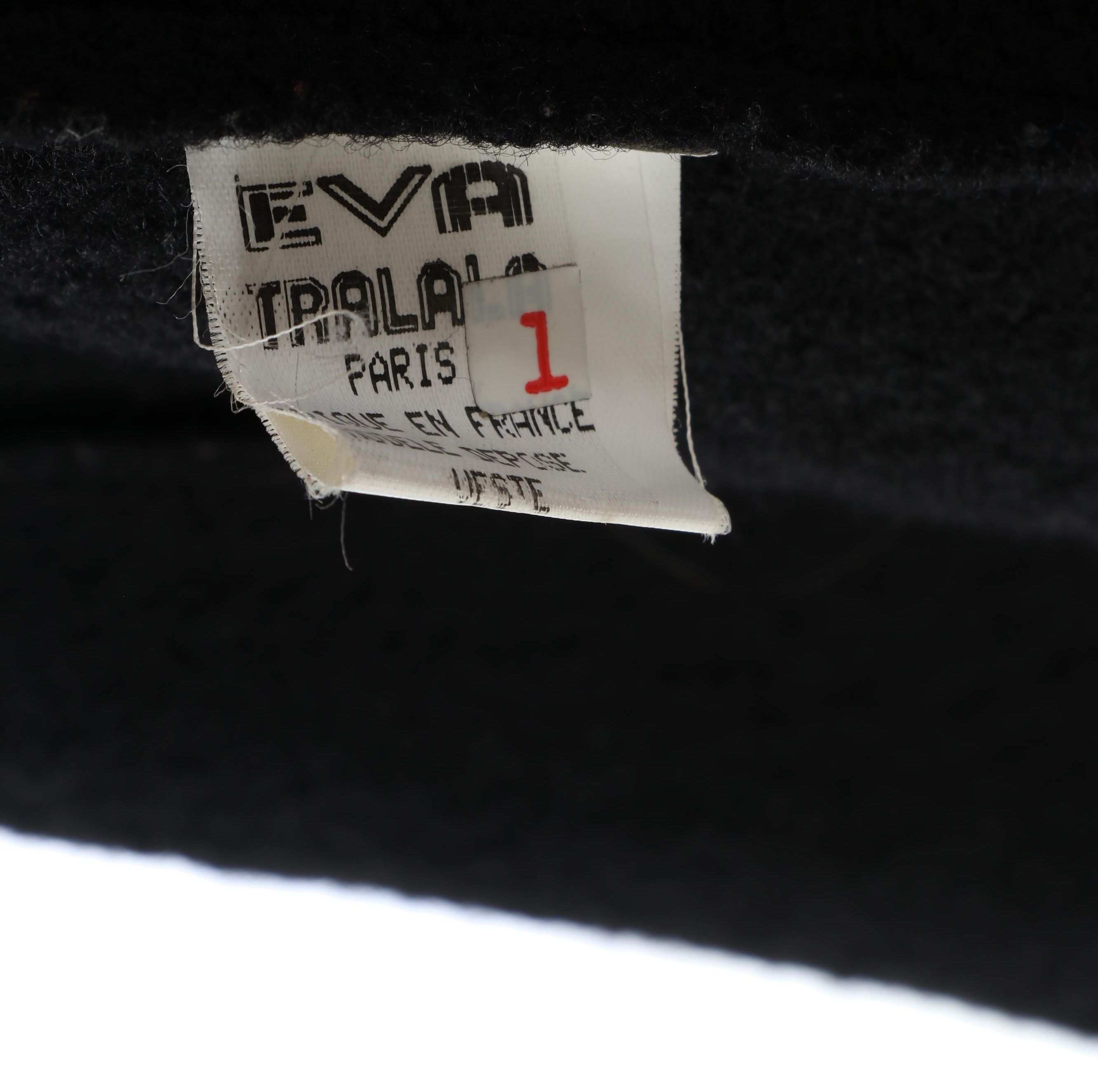 Phard Jeans and Eva Tralala Paris Black Microfiber and Wool Button-Front Coats