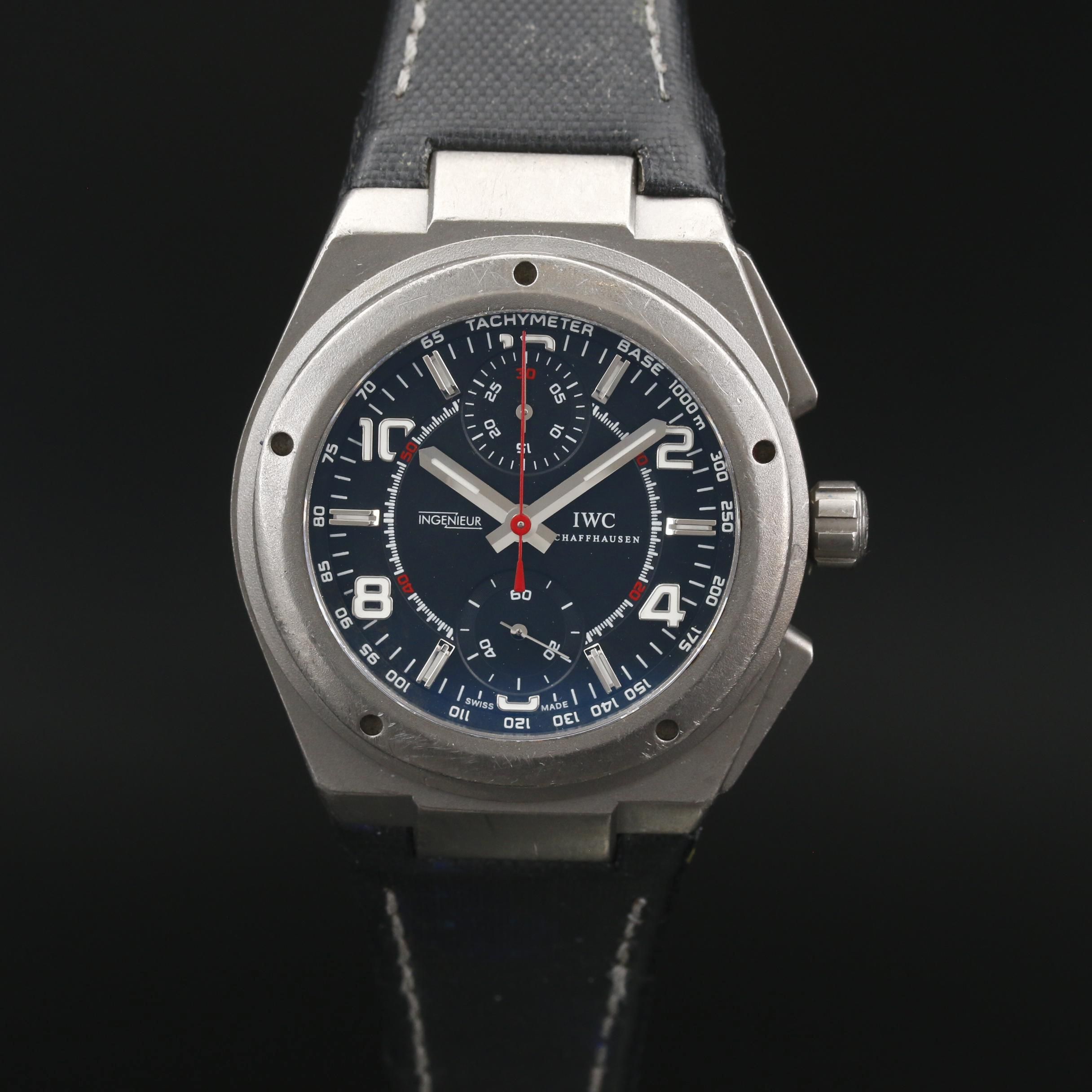 I.W.C. Ingenieur Titanium Automatic Chronograph Watch For Mercedes AMG