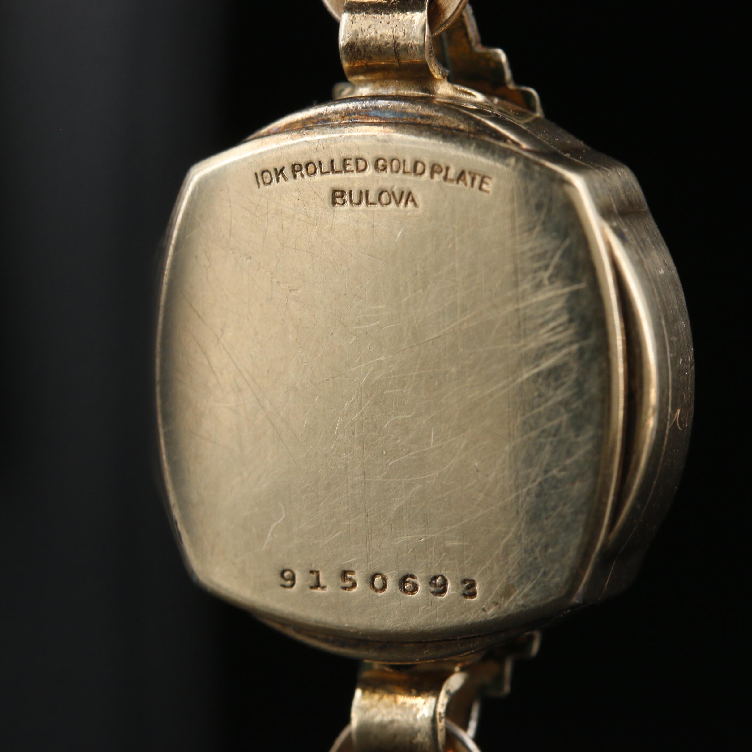 Vintage Bulova Rolled Gold Plate Stem Wind Watch