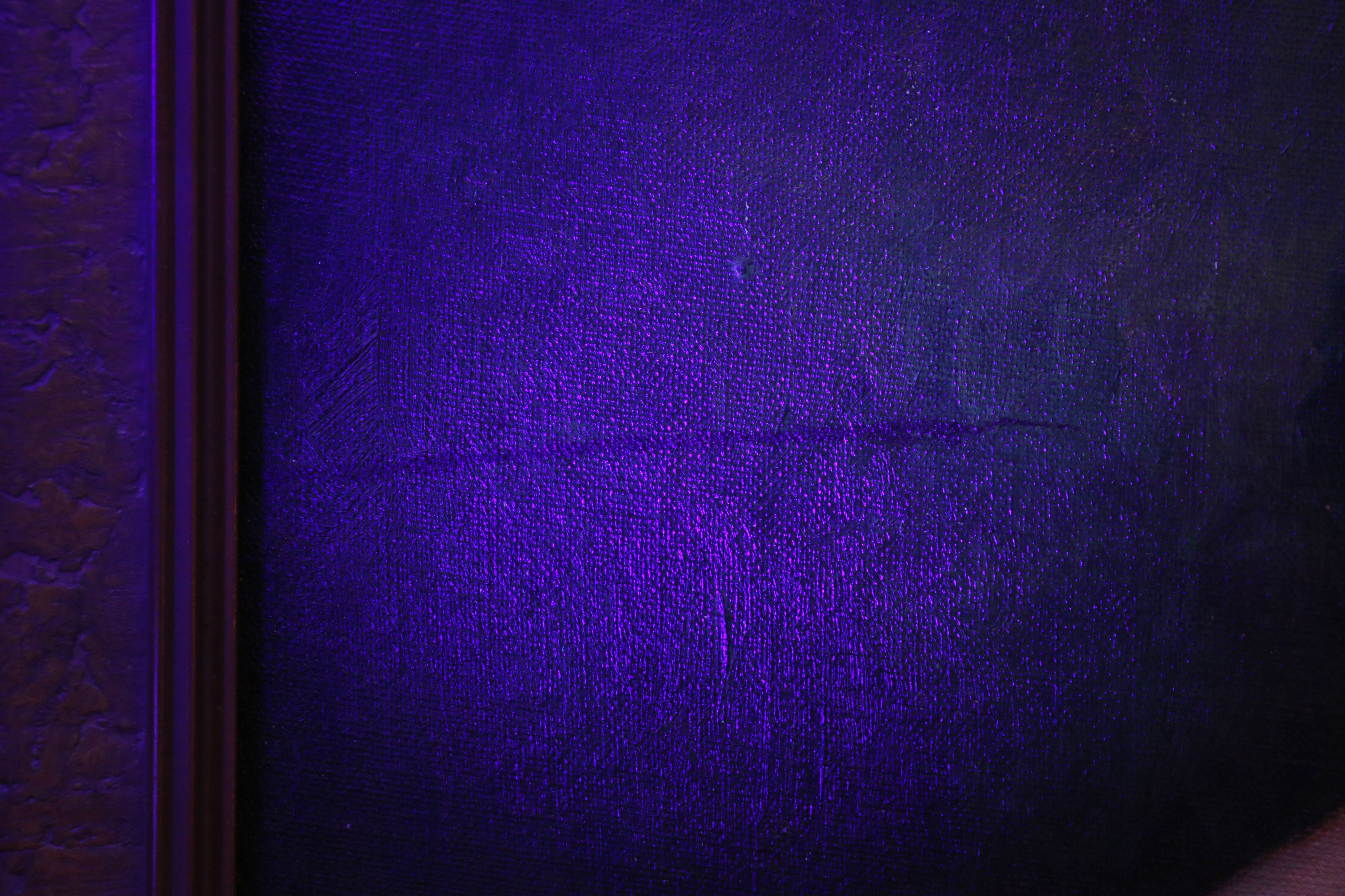 Richard B. Coe Oil Painting "Nude with Brocade Cape", Mid-20th Century