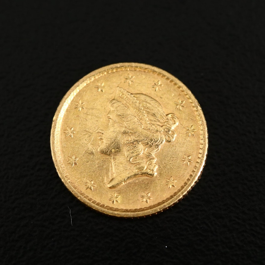 1852 Liberty Head Type I Gold Dollar