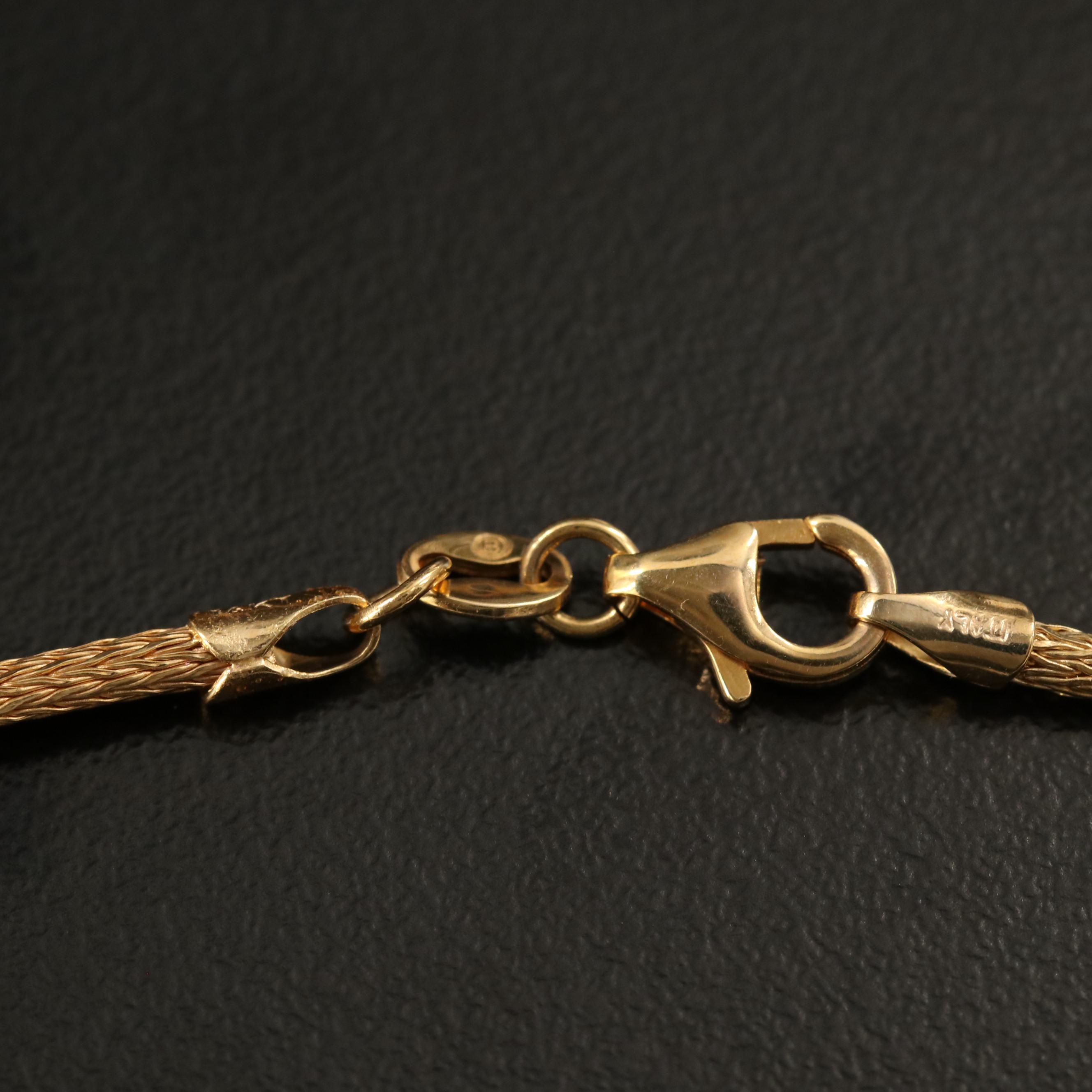 14K Plique a Jour Enamel Butterfly Necklace