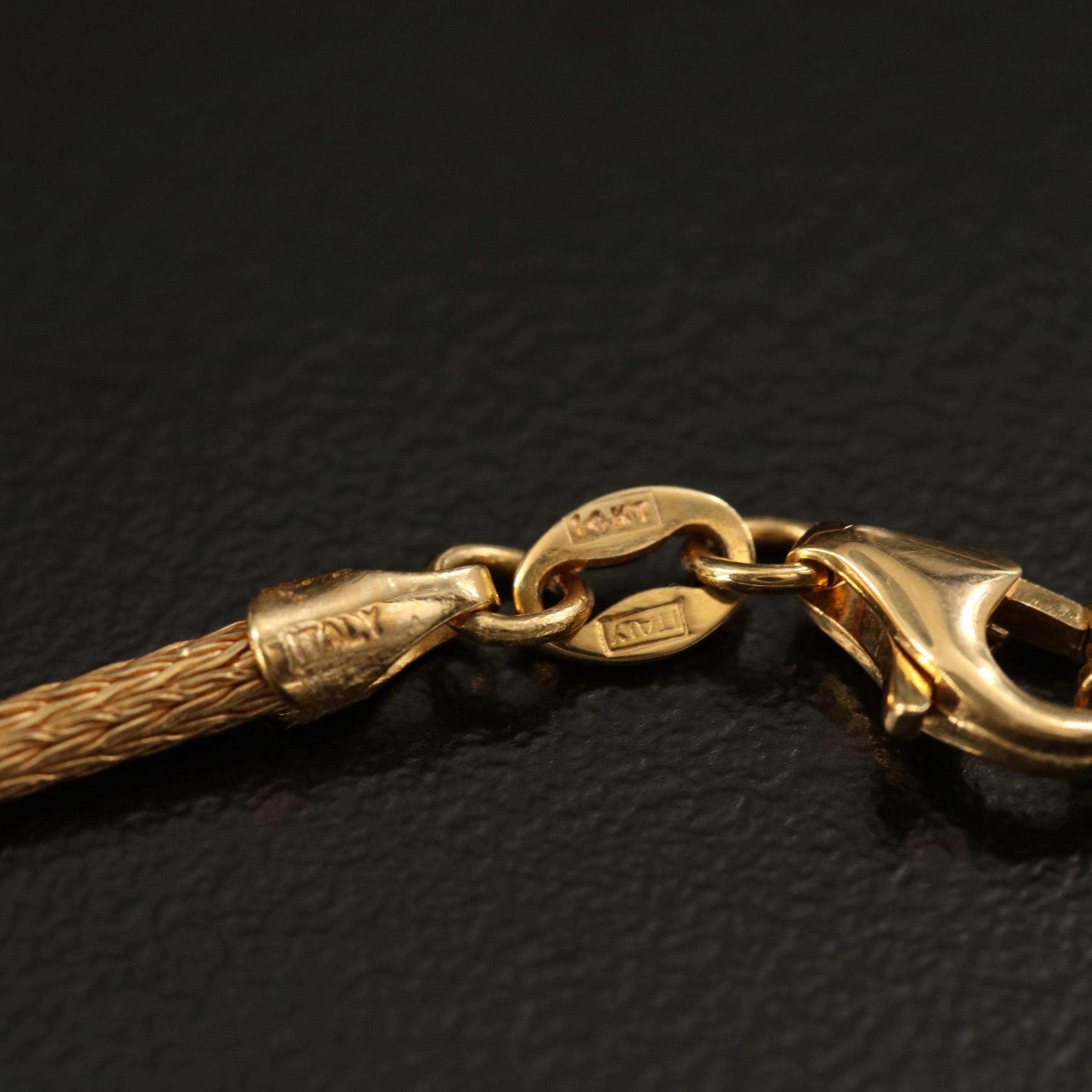 14K Plique a Jour Enamel Butterfly Necklace