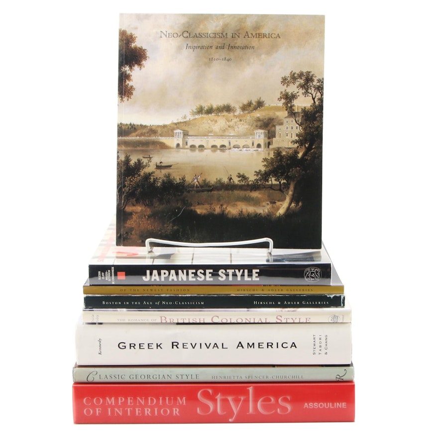 Signed "Greek Revival America" by Roger Kennedy with Architectural Style Books