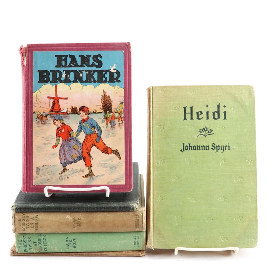 Children's Books Including "Heidi", "Hans Brinker", "The Bobbsey Twins" and More