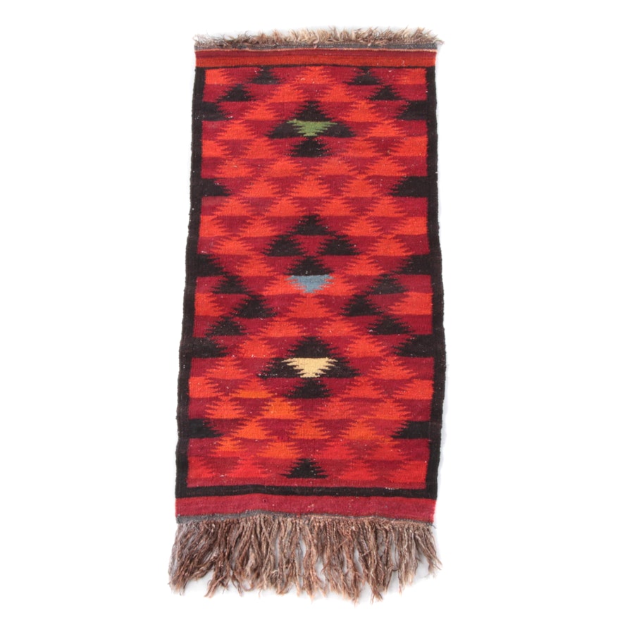 2'4 x 5'7 Handwoven Southwestern Style Kilim Wool Rug