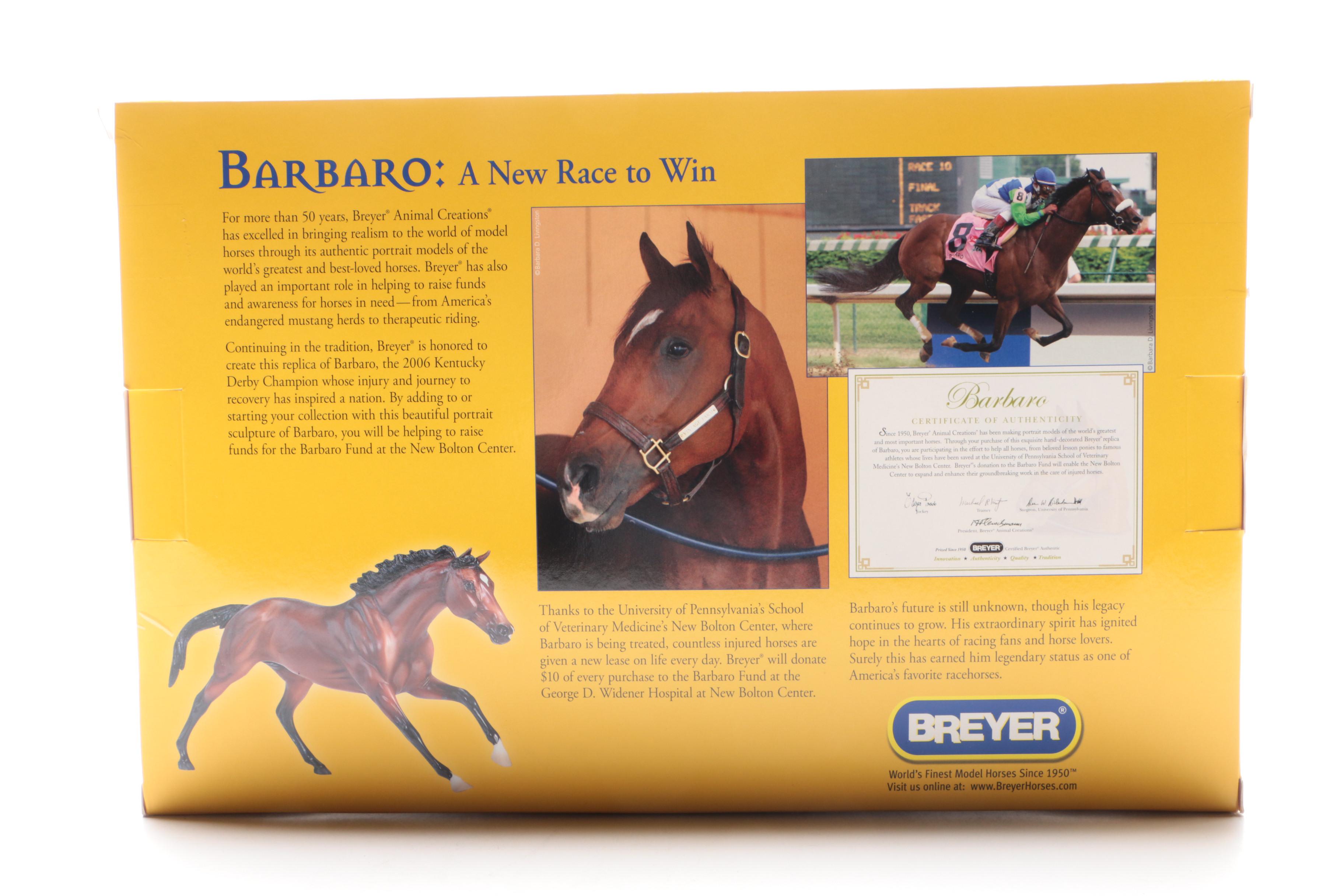 Breyer Animal Creations Model #1307 Horse "Barbaro" 1st Edition