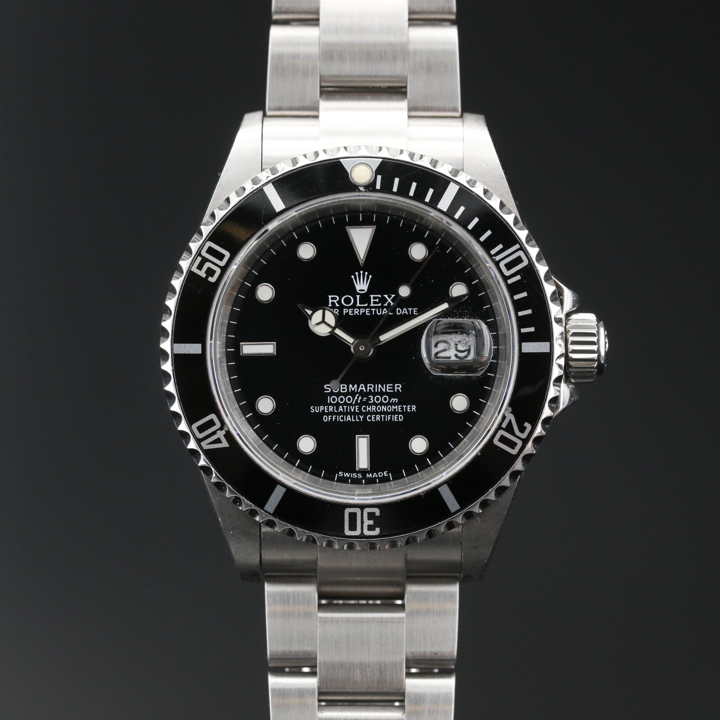 2006 Rolex Submariner 16610T Stainless Steel Automatic Watch