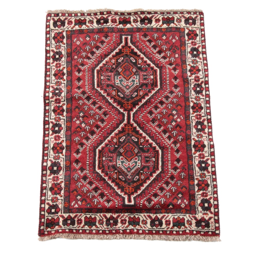 3'6 x 5'4 Hand-Knotted Persian Kelardasht Wool Rug