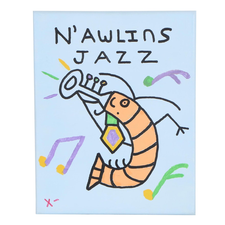 Acrylic Painting "N'Awlins Jazz", 2019