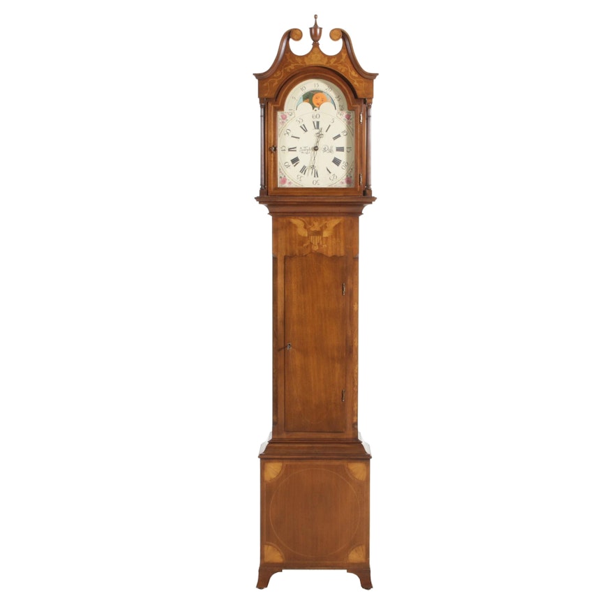 Henry Ford Museum Federal Style Tall Case Clock, Late 20th Century