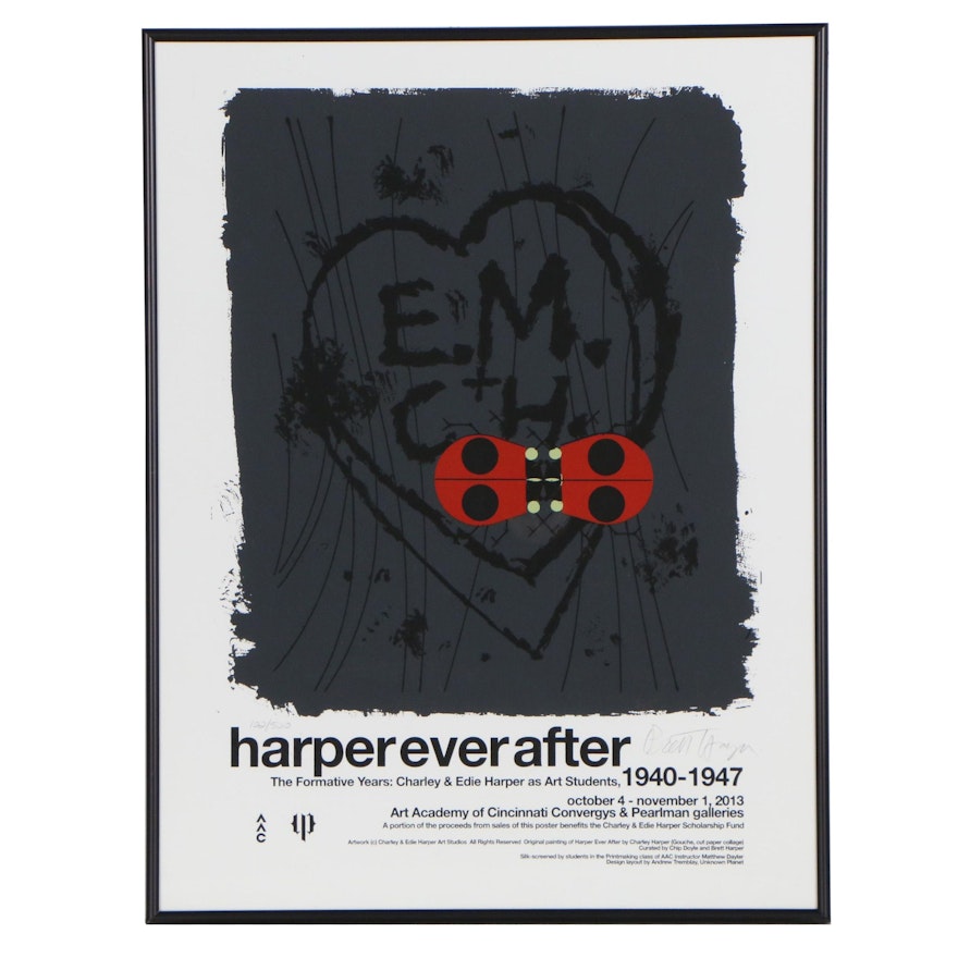 Serigraph Exhibition Poster after Charley Harper "Harper Ever After", 2013