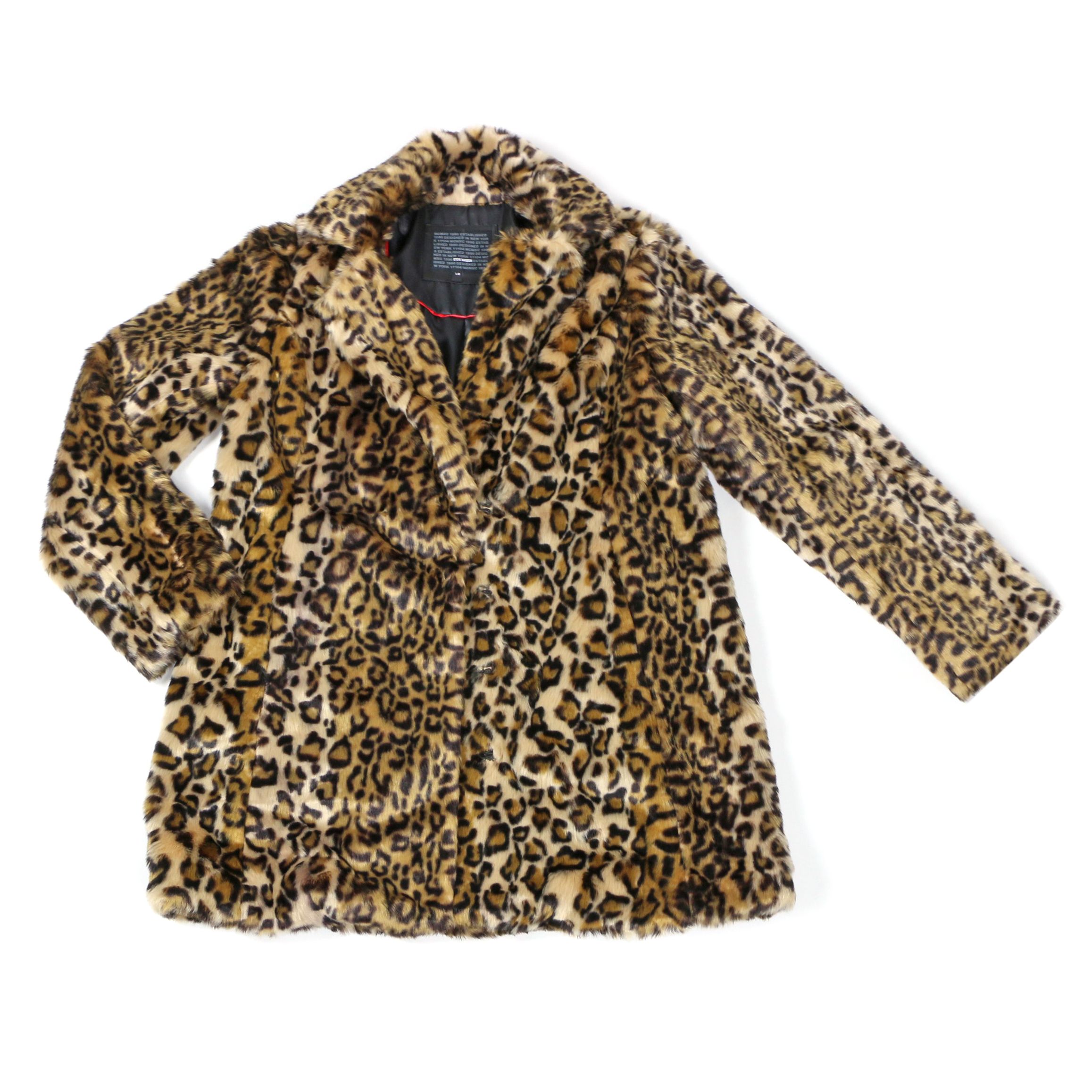 Steve Madden Faux Leopard Fur Jacket