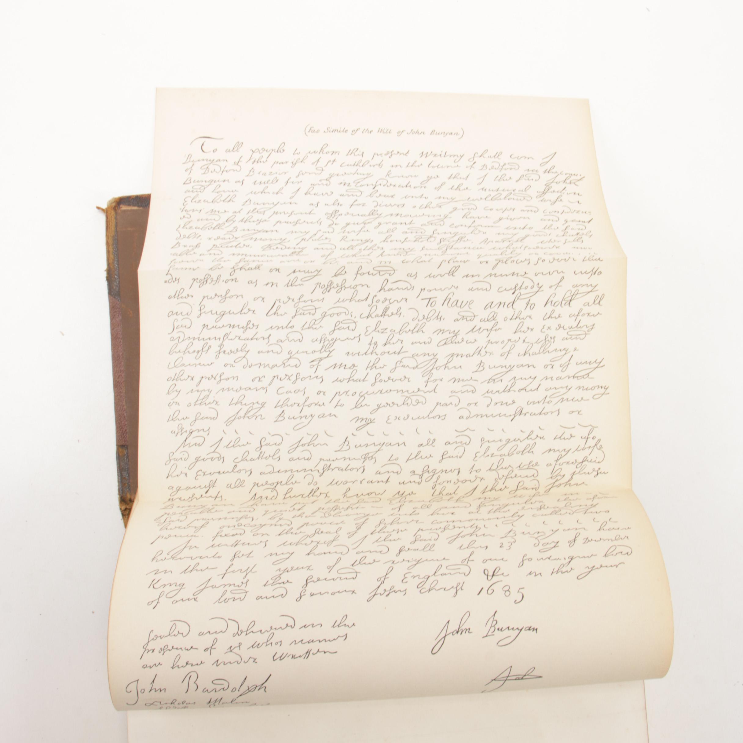 1876 Illustrated Edition "The Complete Works of John Bunyan"