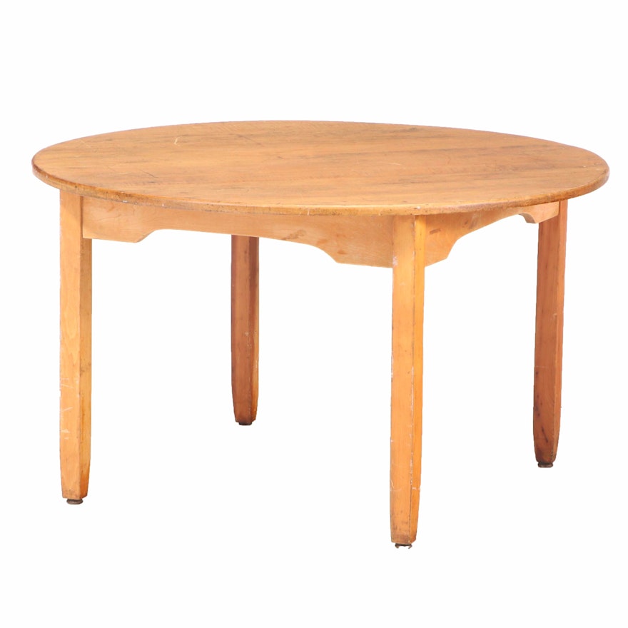 American Primitive Maple Child's Table, 20th Century