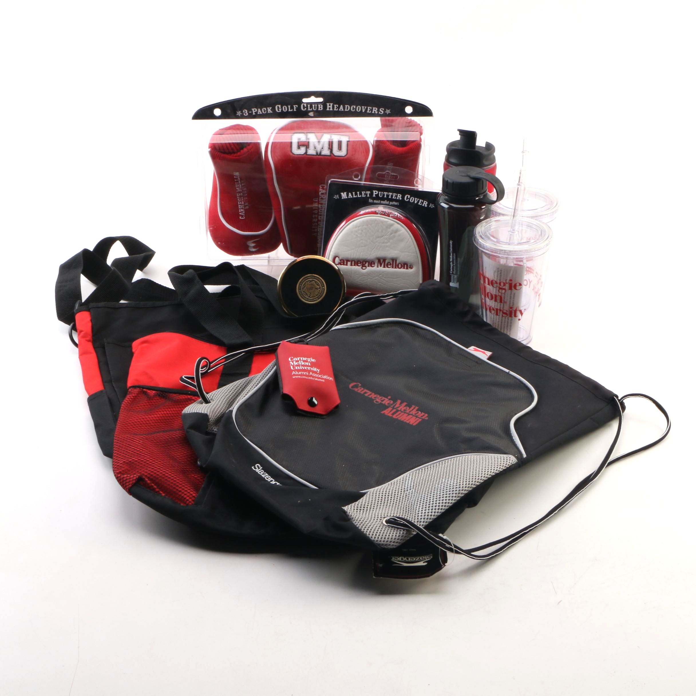 Carnegie Mellon Alumni Totes, Golf Club Covers and Water Bottles