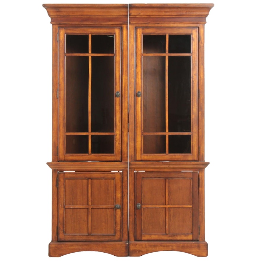 Arts and Crafts Style Side Bookcases, Late 20th Century