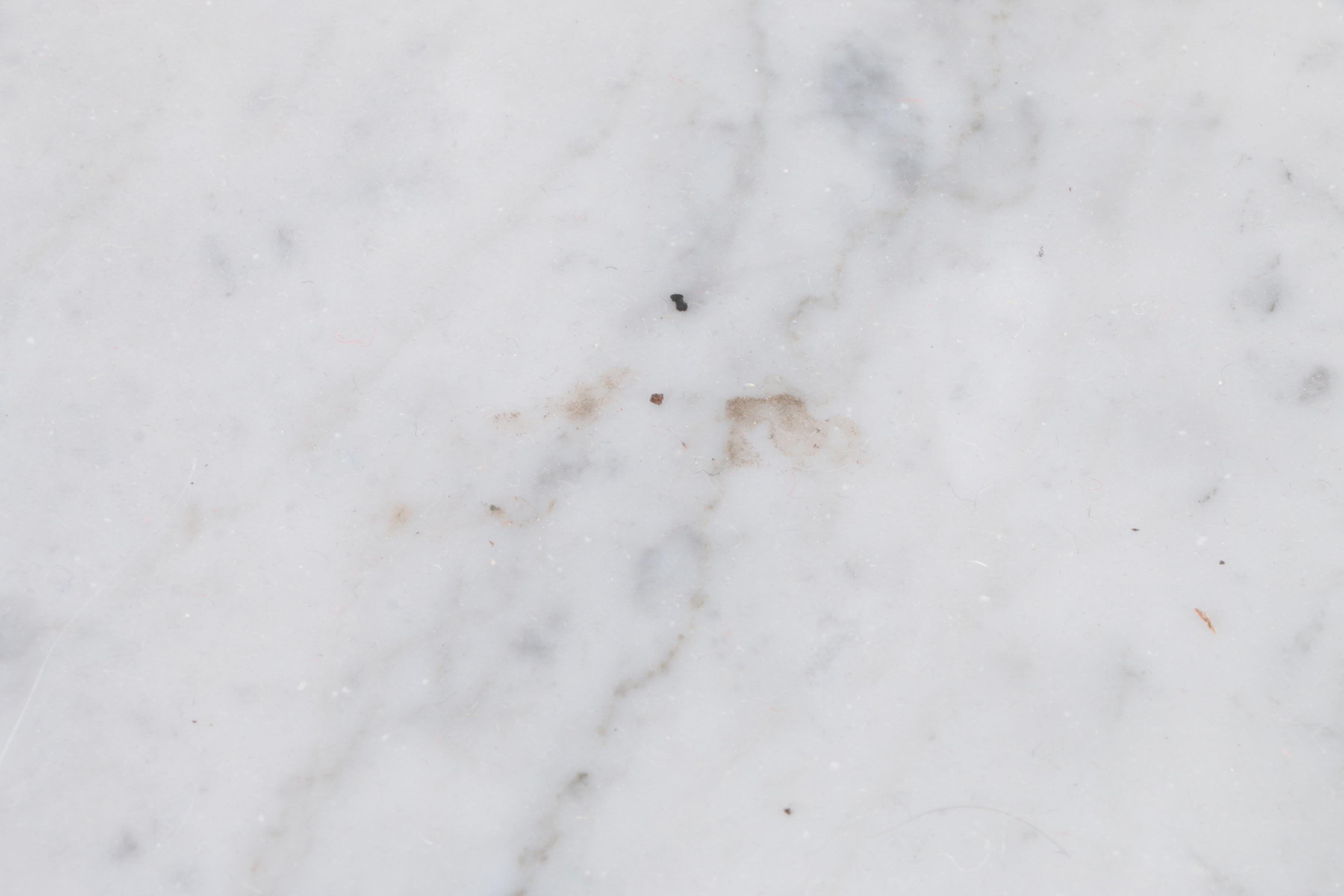 Restoration Hardware "Tulip"  Carrara Marble Top Table with Aged Bronze Base