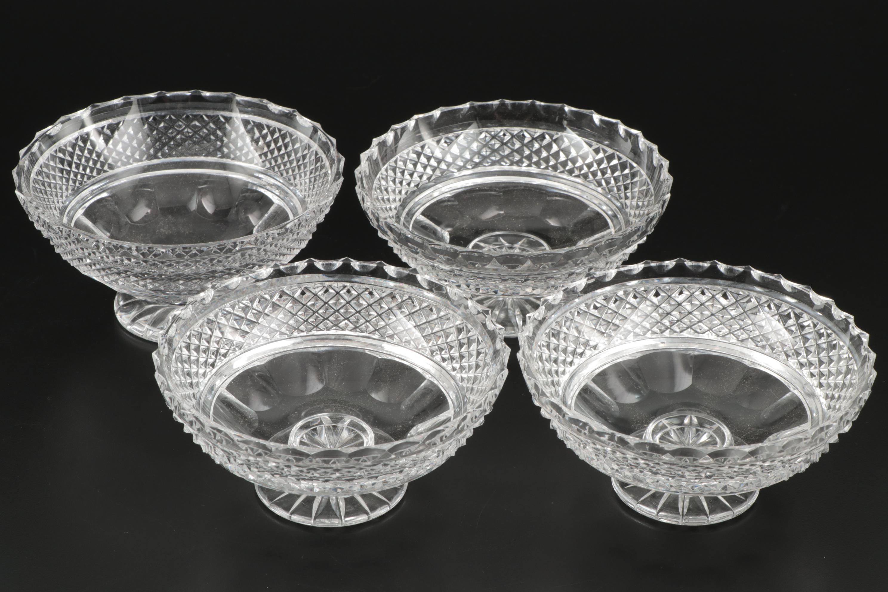 Victorian Silver Plate Epergne with Later Cut Glass Inserts, Late 19th Century